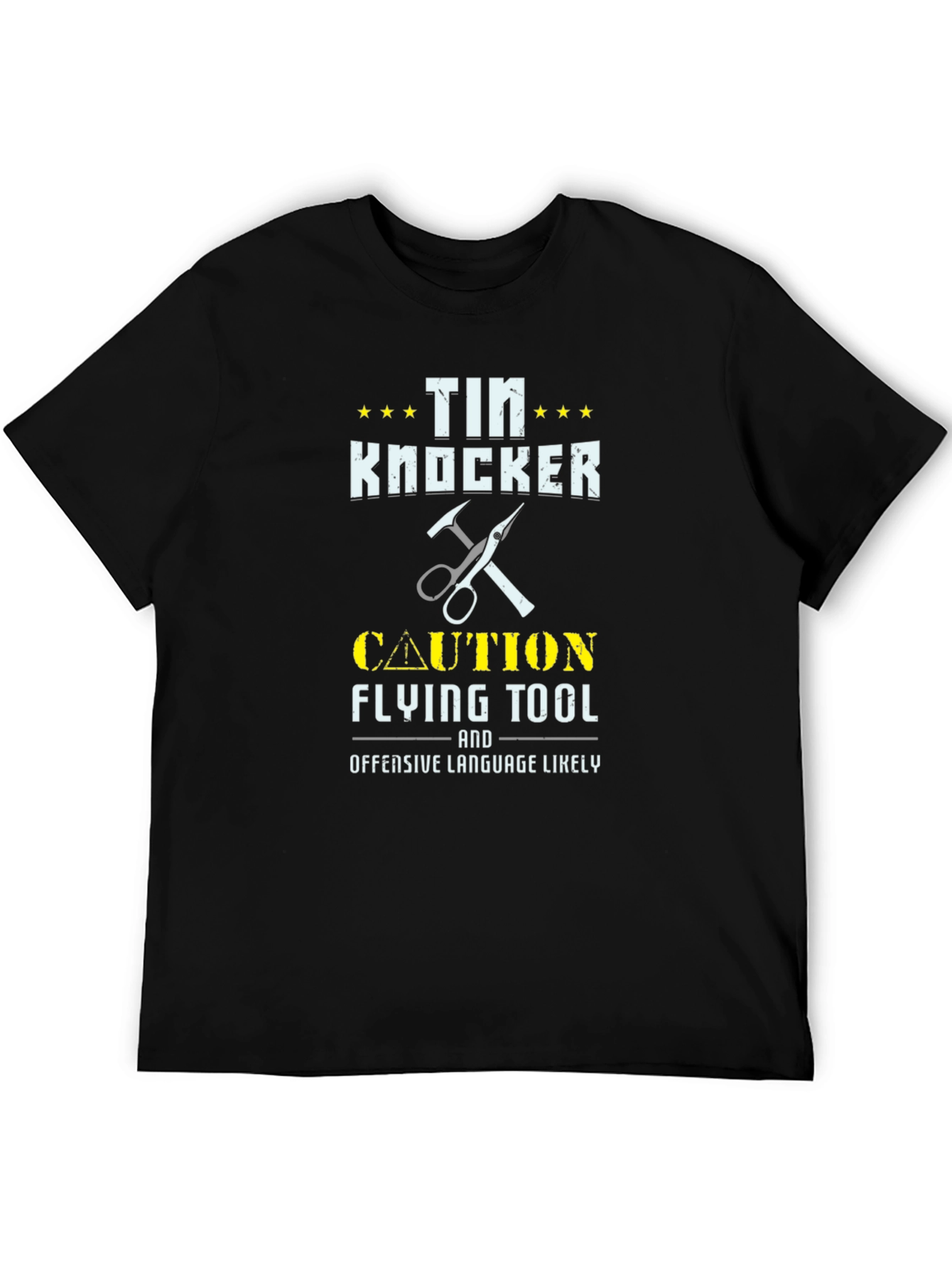 Tin Knocker Graphic Tee - Caution Flying Tool