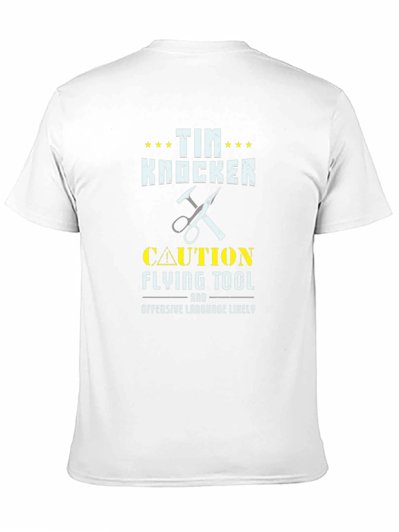 Tin Knocker Graphic Tee - Caution Flying Tool