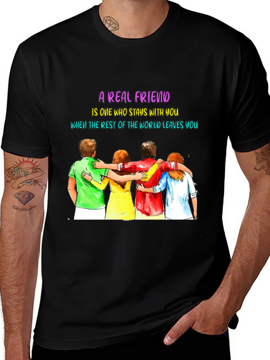 A Real Friend T-Shirt - Friendship Graphic Tee