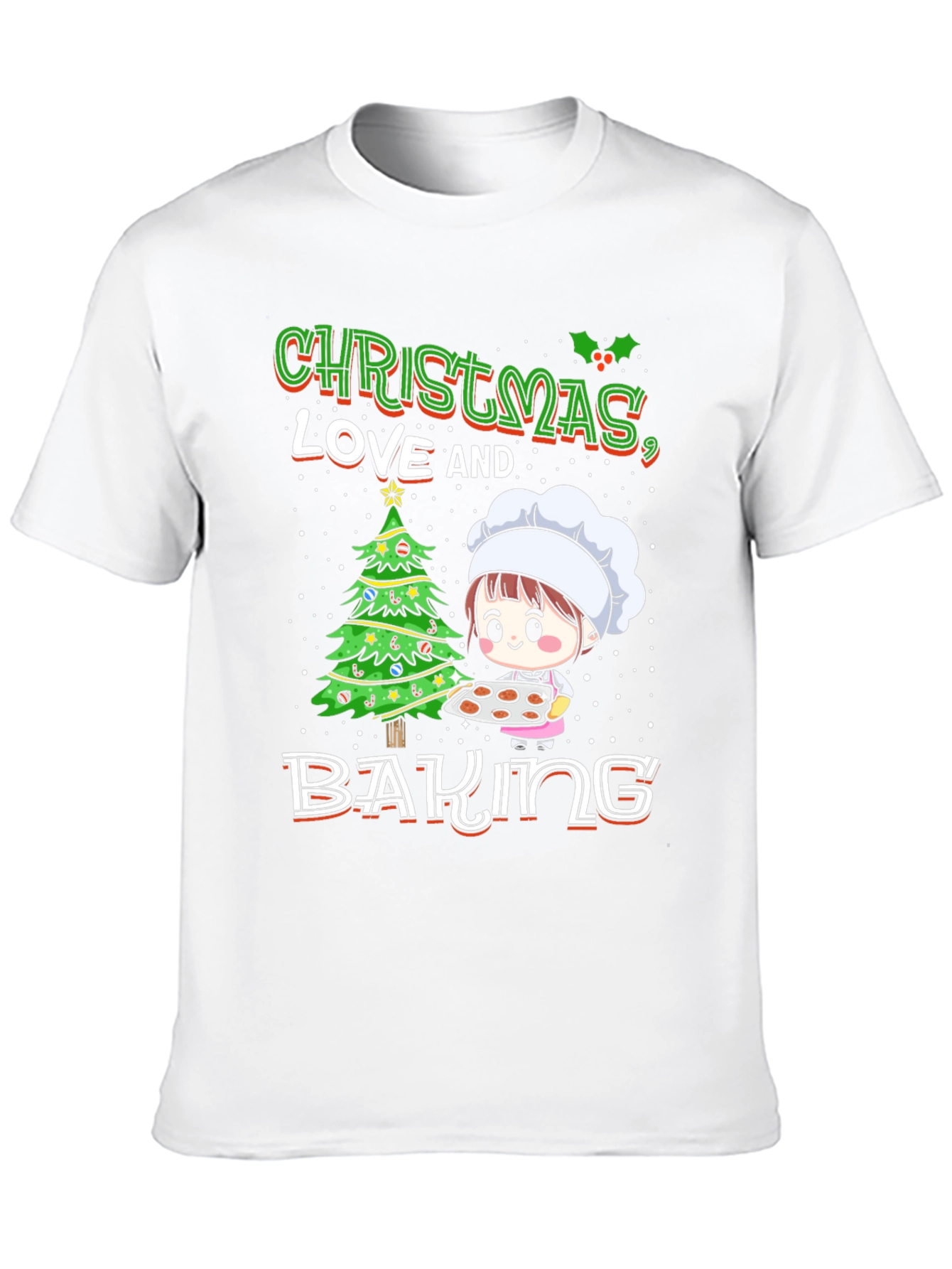 Christmas Love and Baking Graphic T-Shirt