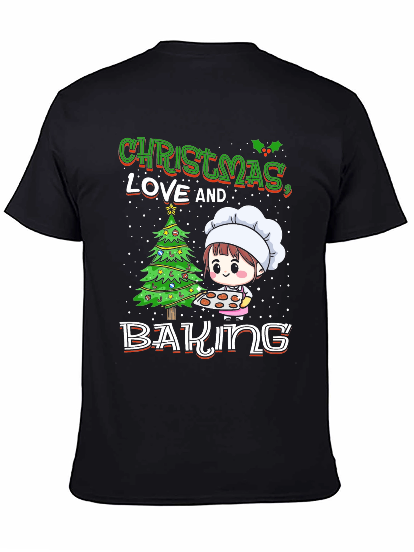 Christmas Love and Baking Graphic T-Shirt
