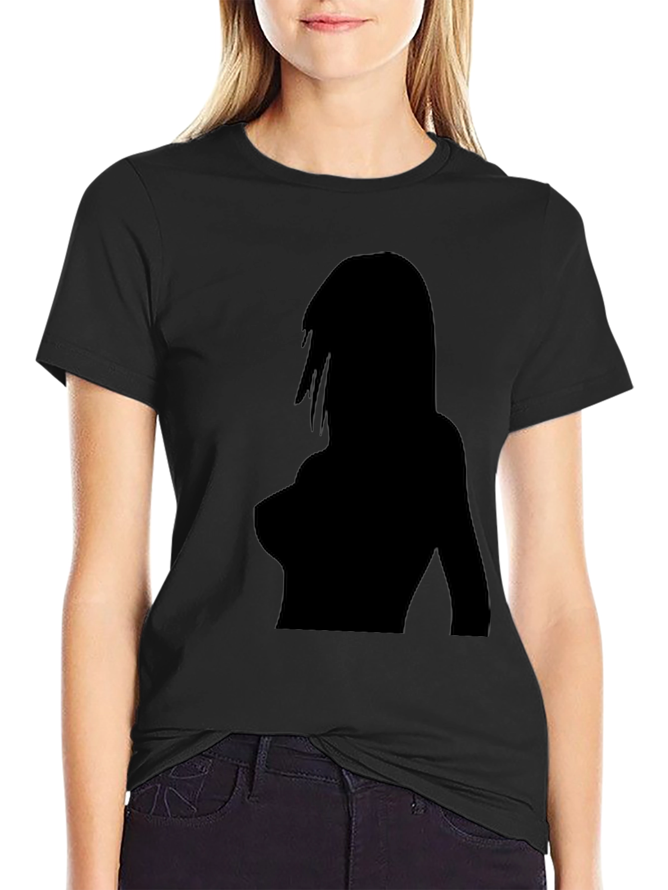 Silhouette Graphic T-Shirt - Bold Black Tee