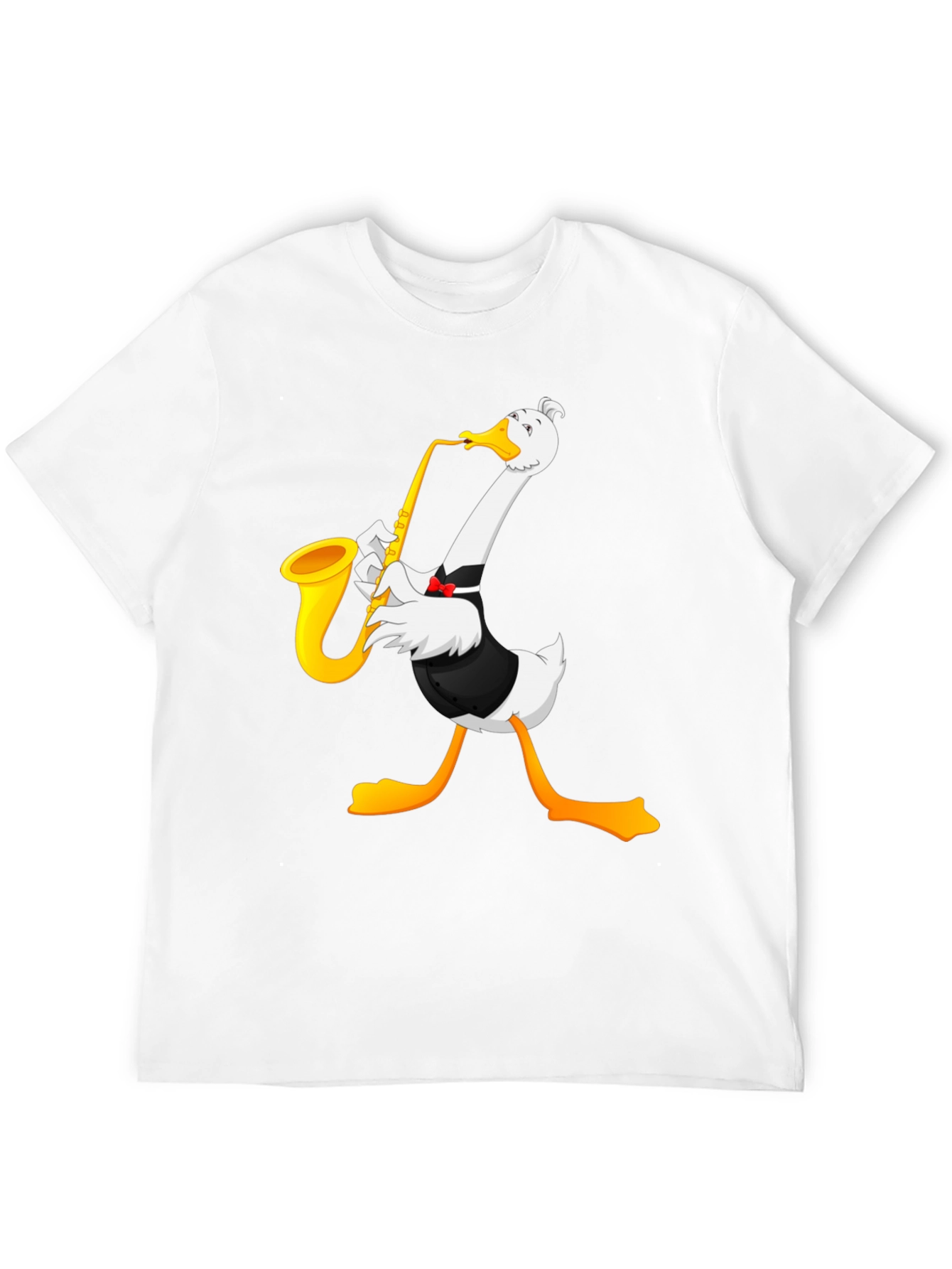 Saxophone Goose Graphic T-Shirt