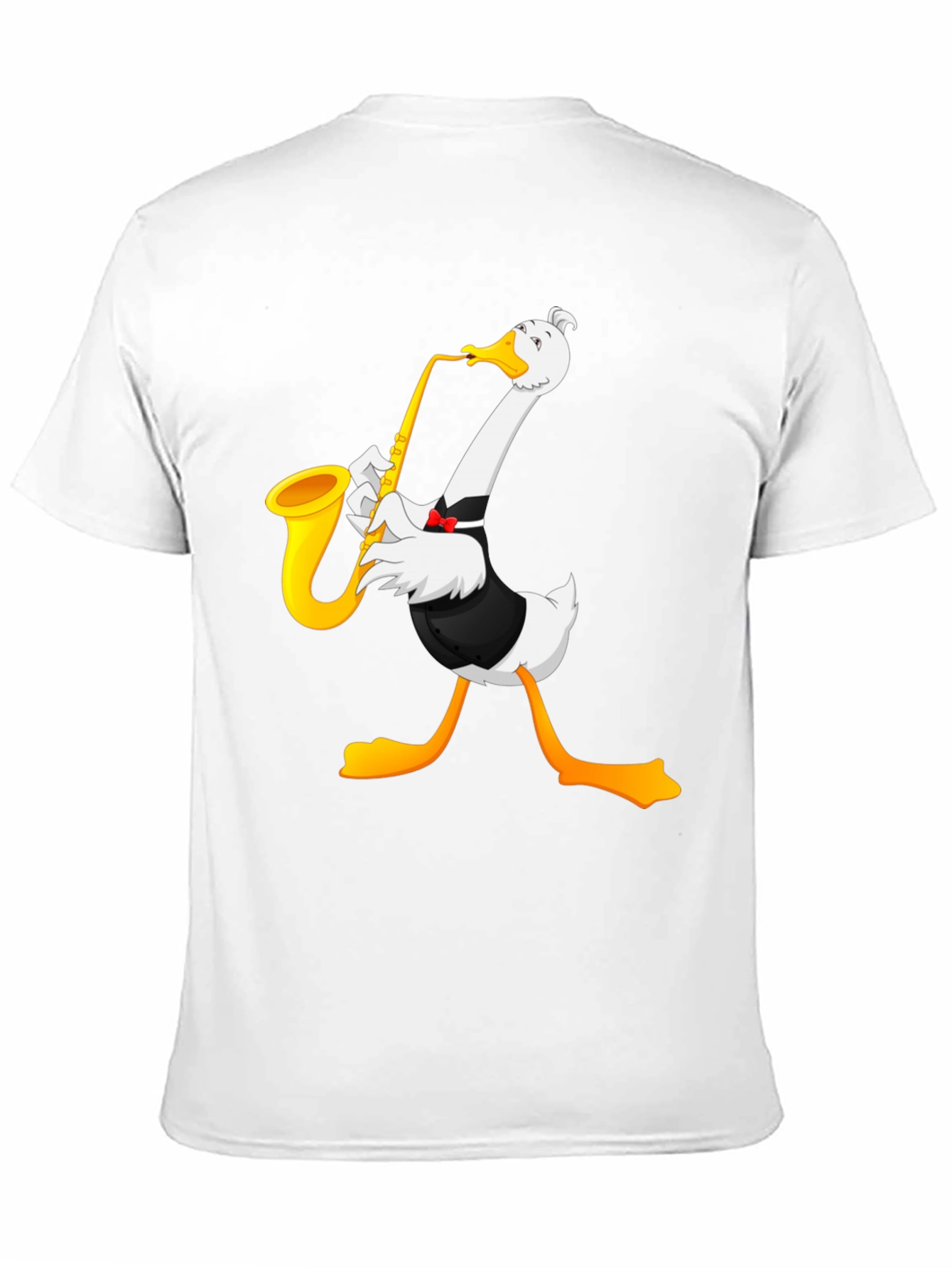Saxophone Goose Graphic T-Shirt