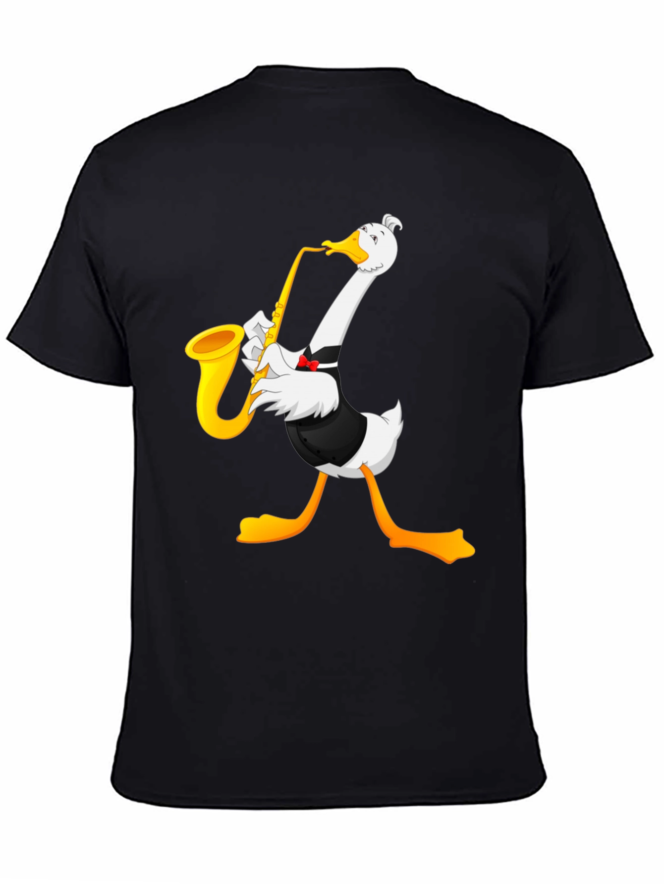 Saxophone Goose Graphic T-Shirt