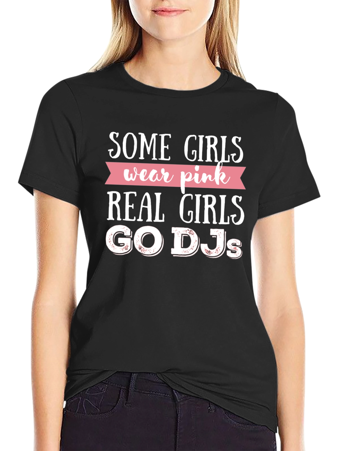 Real Girls Go DJs Graphic T-Shirt