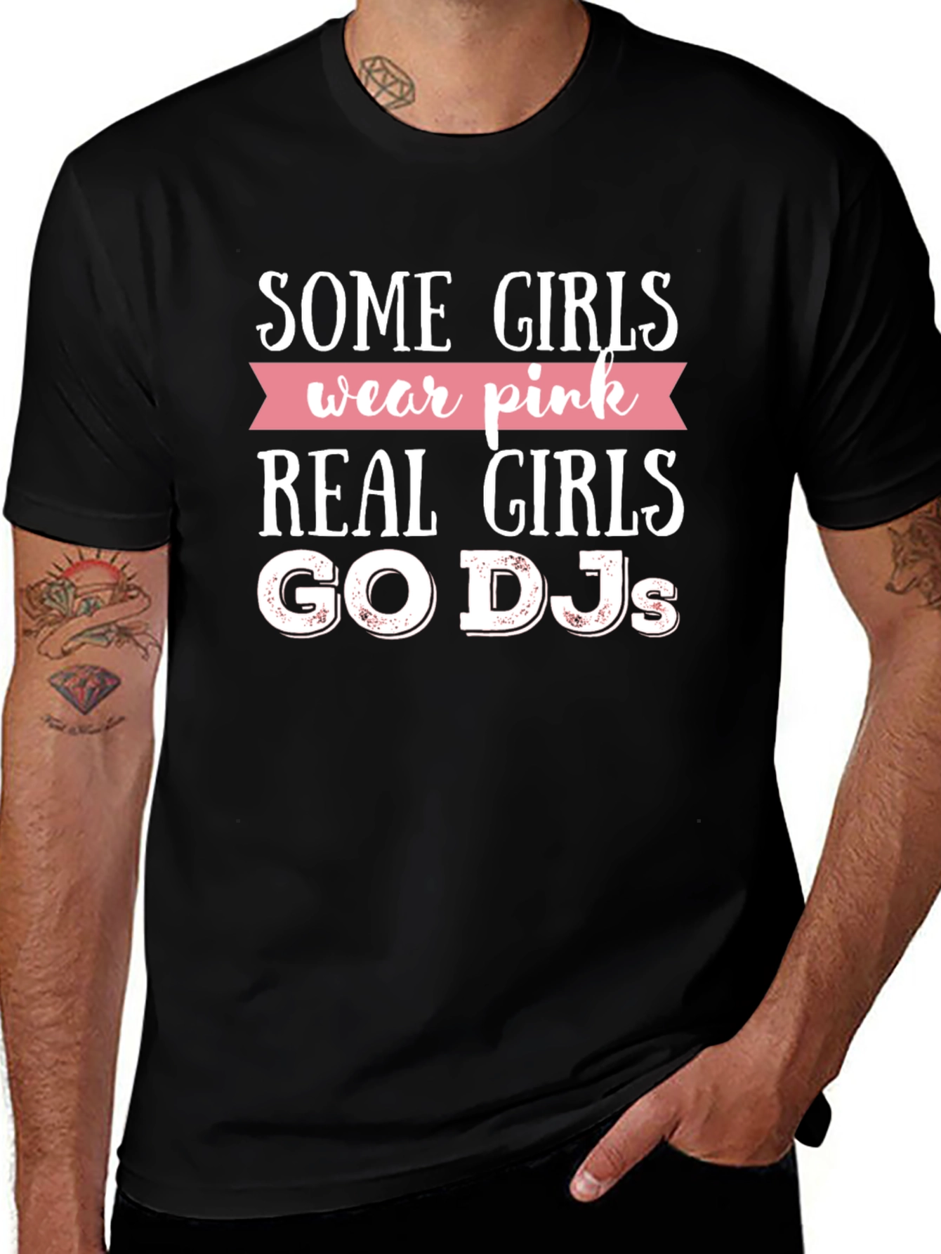 Real Girls Go DJs Graphic T-Shirt