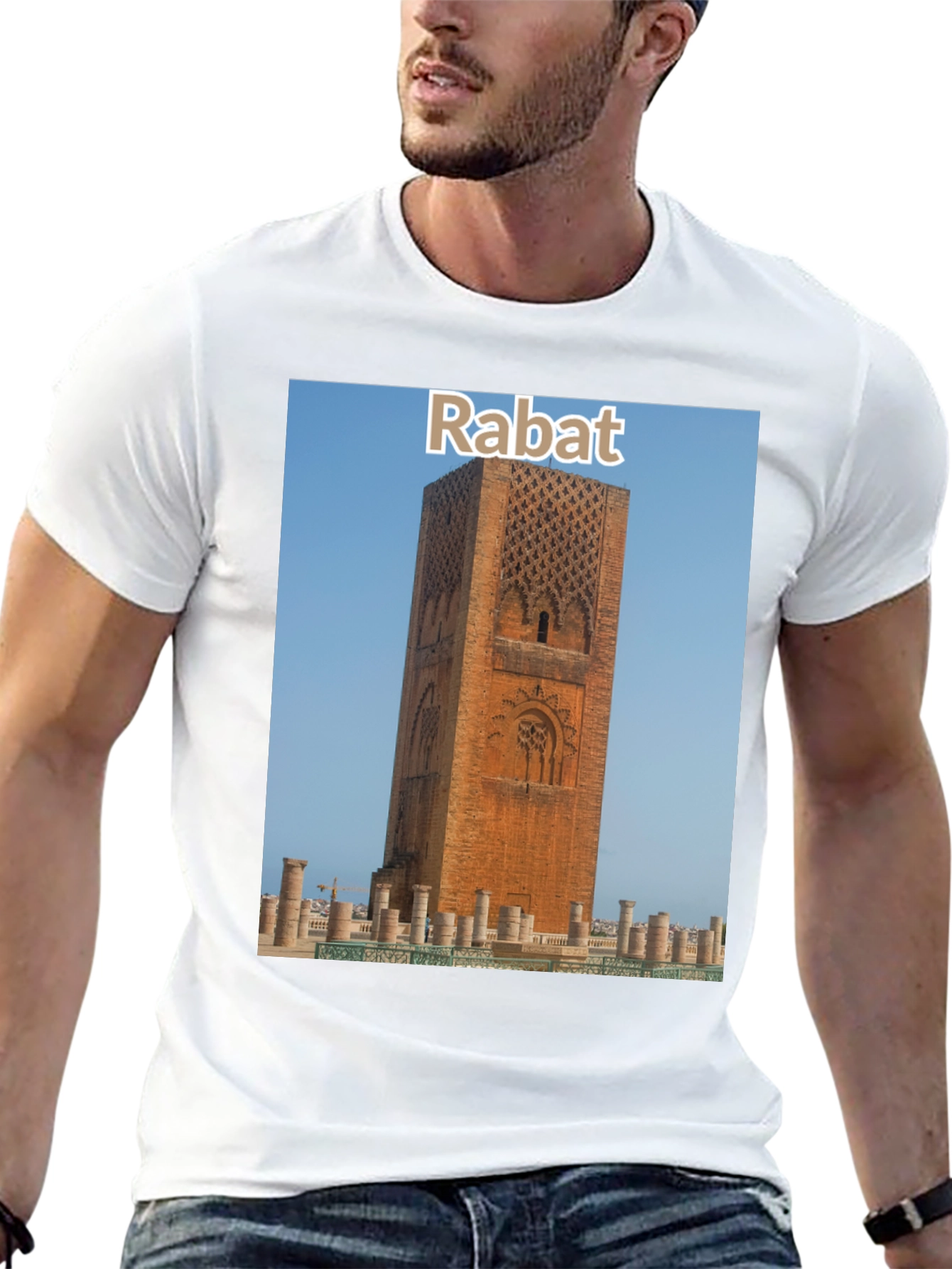 Rabat Tower T-Shirt: Travel Souvenir Tee