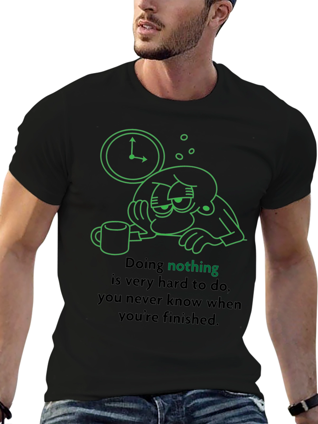 Funny Graphic Tee - Doing Nothing Is Hard T-Shirt