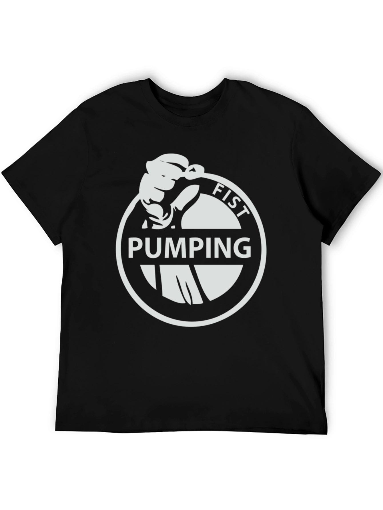 Fist Pumping T-Shirt - Black Graphic Tee