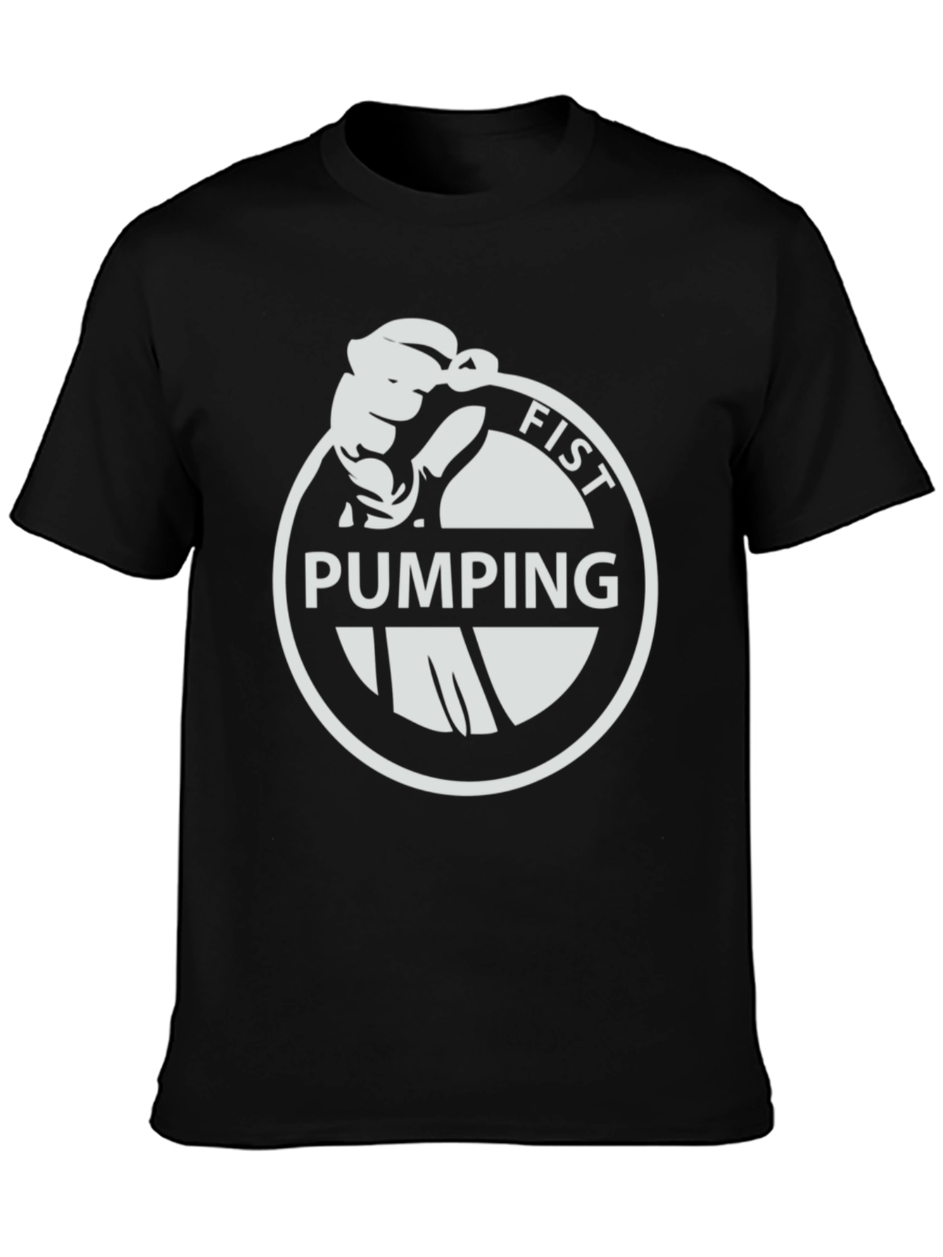 Fist Pumping T-Shirt - Black Graphic Tee