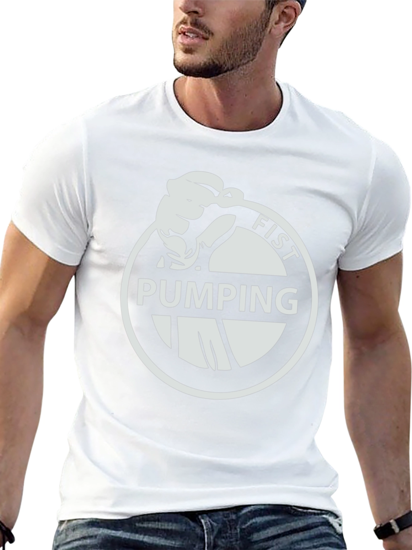 Fist Pumping T-Shirt - Black Graphic Tee