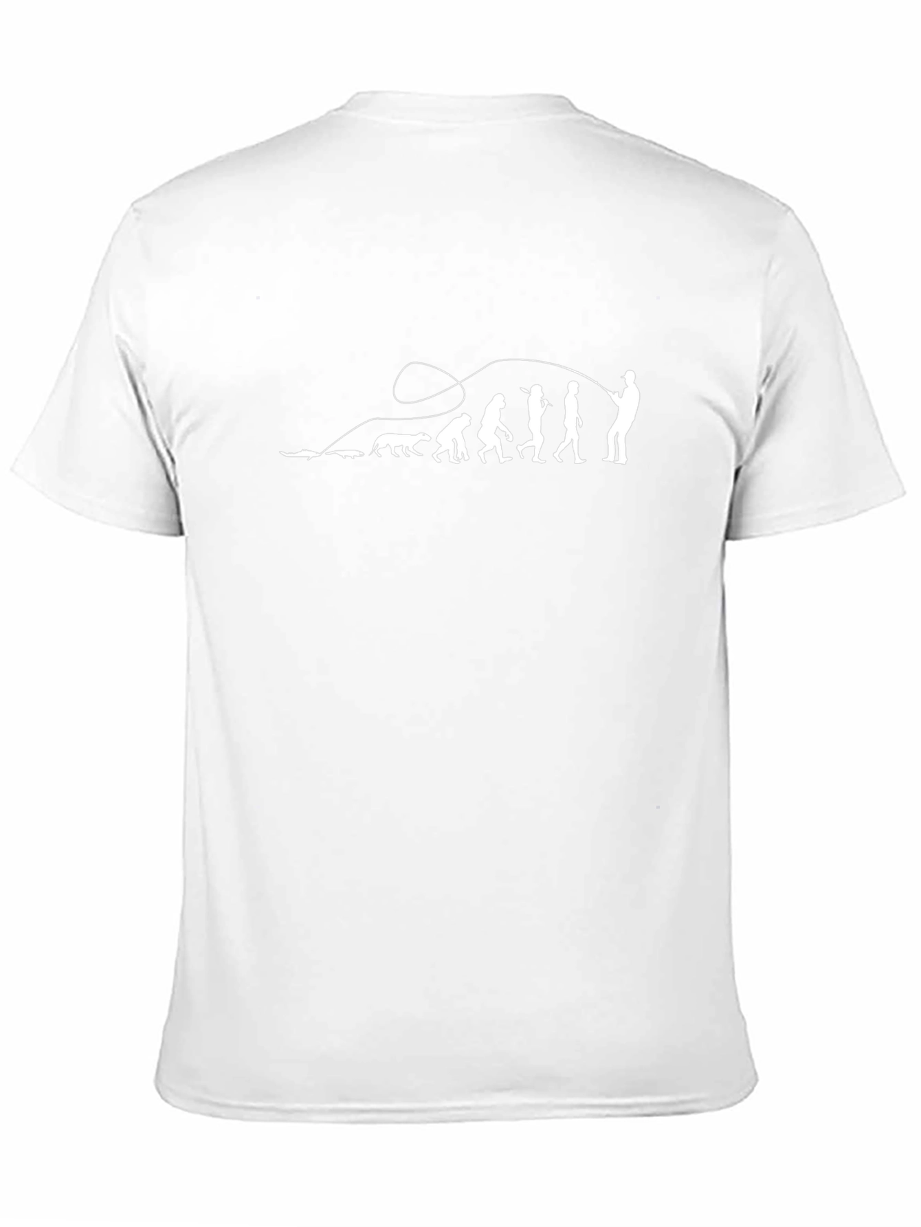 Fishing Evolution T-Shirt - Black Cotton Tee