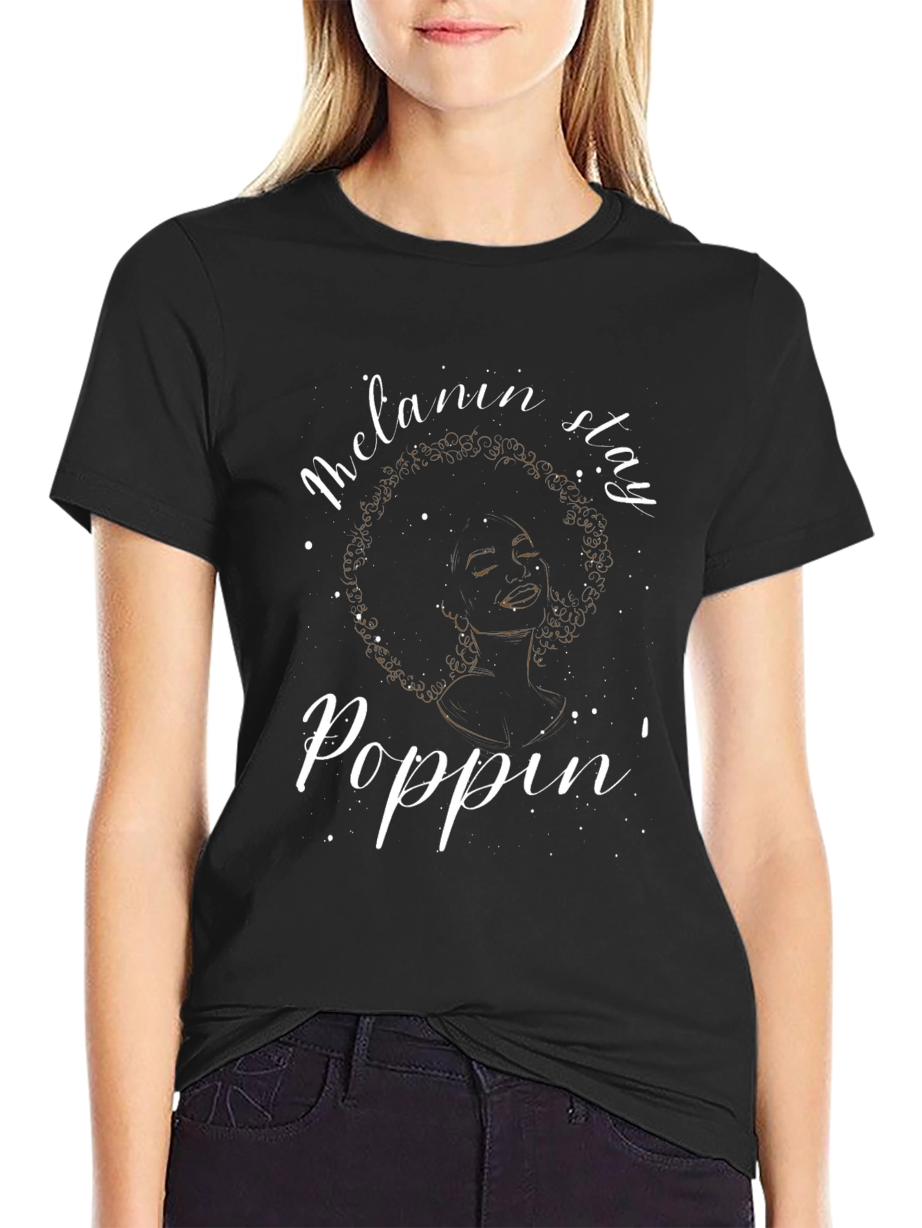 Melanin Stay Poppin Graphic Tee