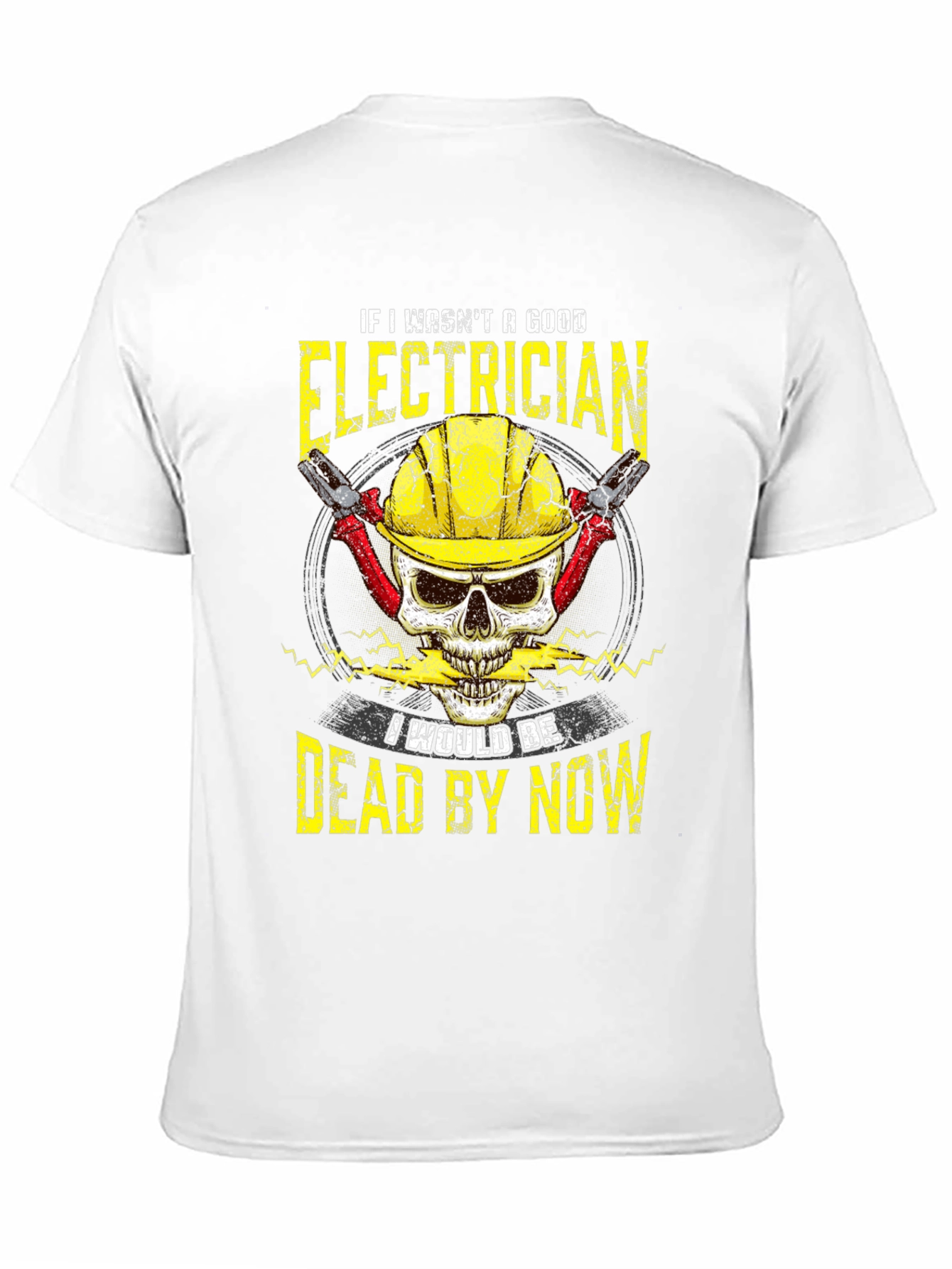 Electrician Skull Graphic Tee - Safety First!
