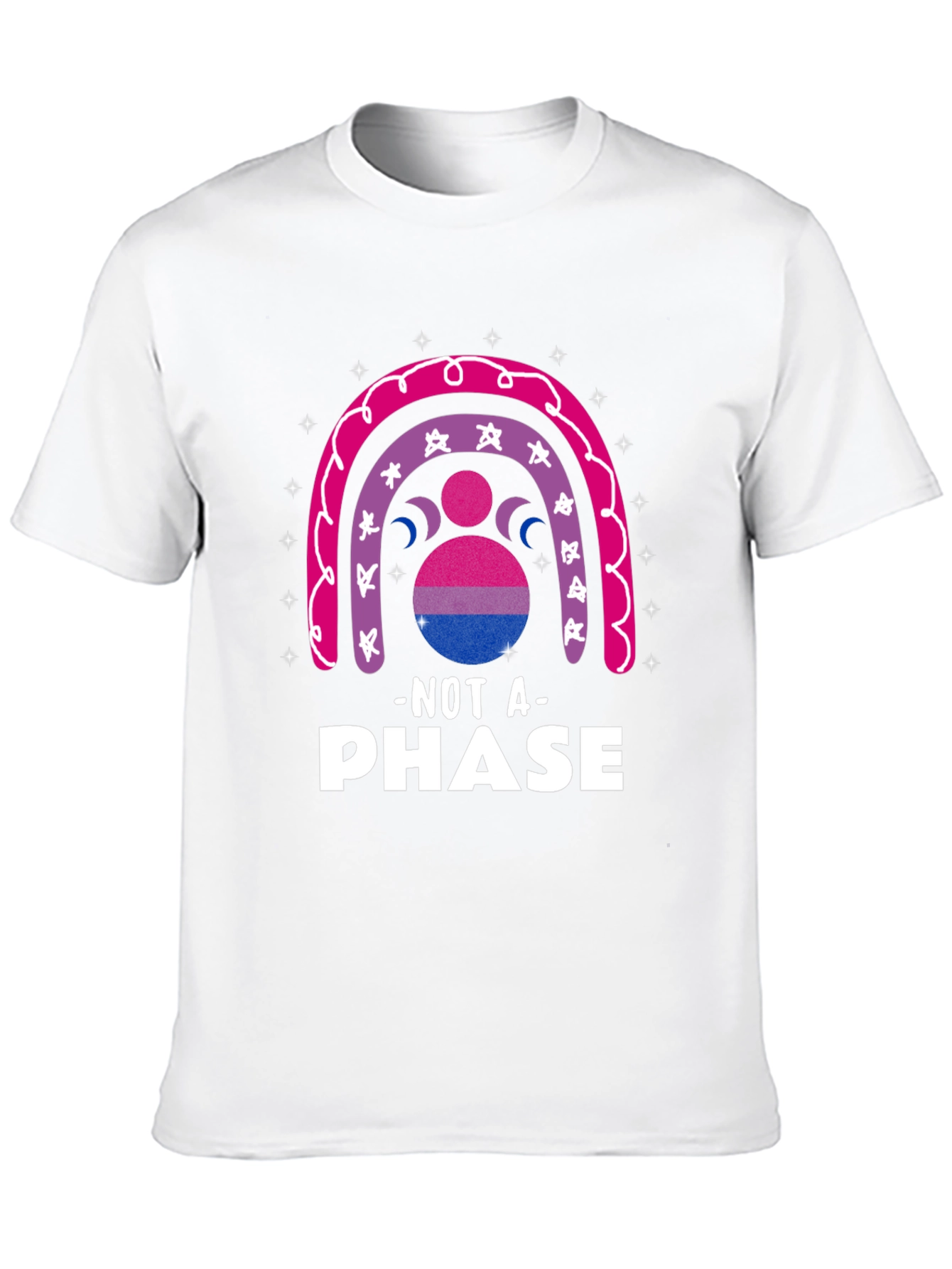 Bisexual Pride Rainbow T-Shirt - Not a Phase