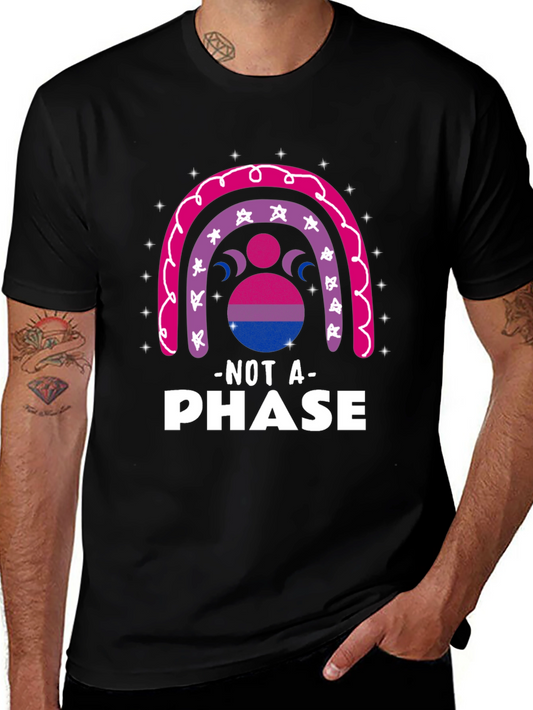 Bisexual Pride Rainbow T-Shirt - Not a Phase