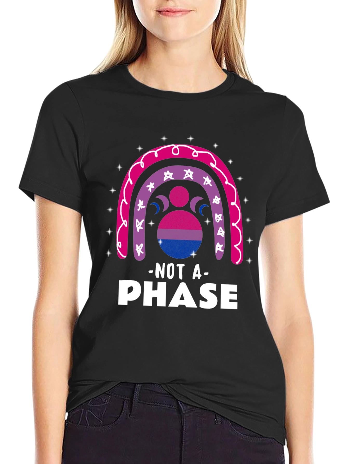 Bisexual Pride Rainbow T-Shirt - Not a Phase
