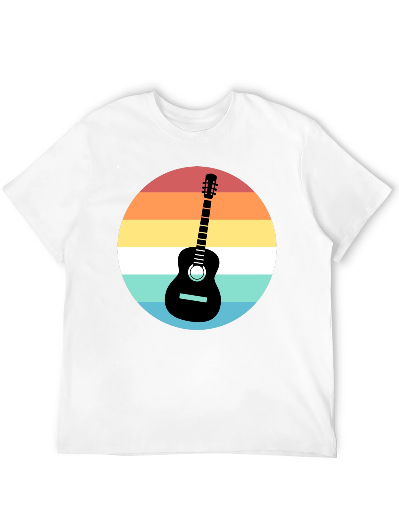 Retro Guitar Sunset Graphic Tee