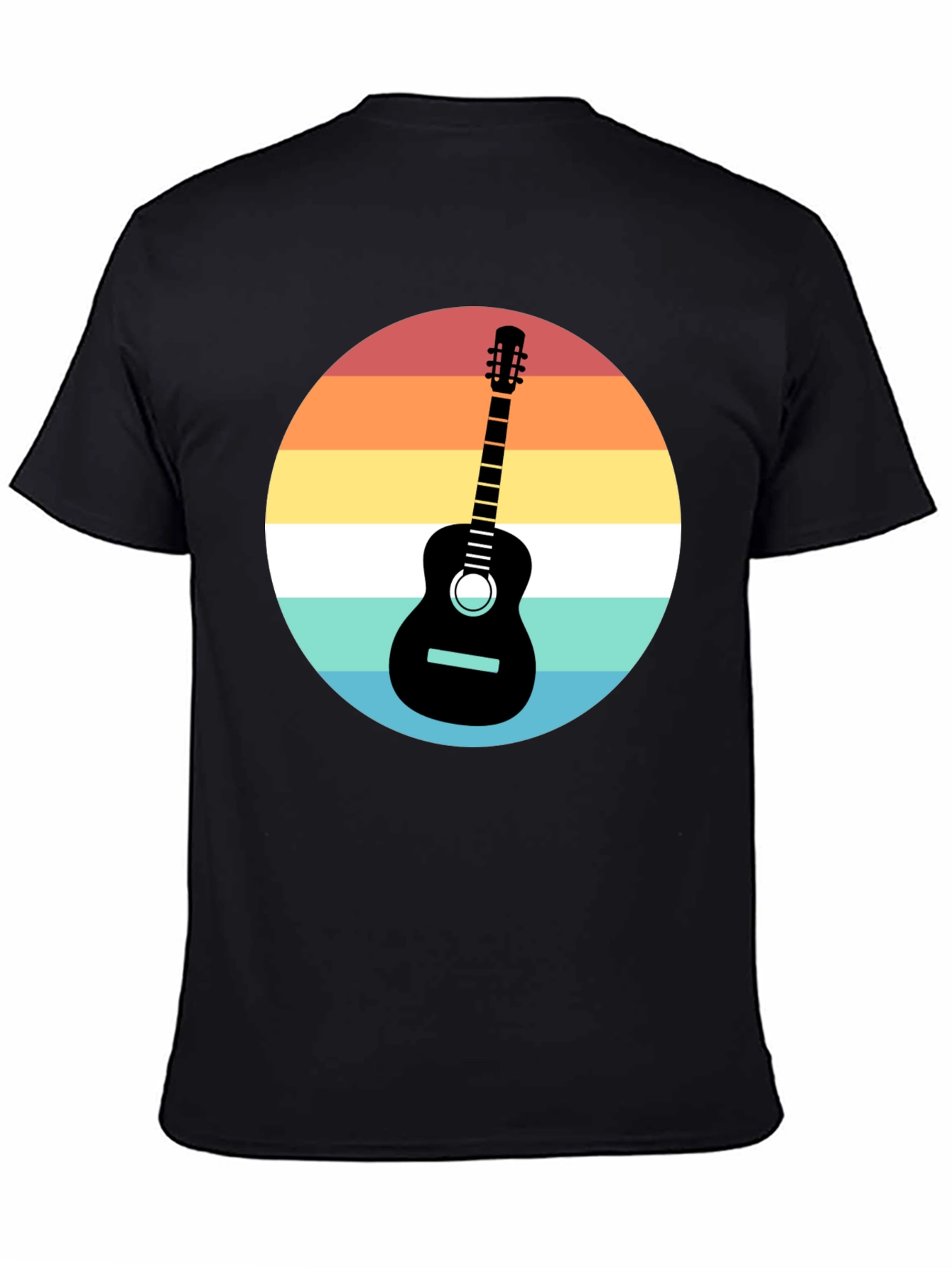 Retro Guitar Sunset Graphic Tee