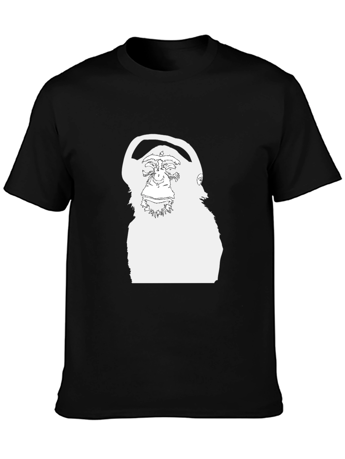Chimpanzee Headphone Graphic Tee - Cool Casual Style