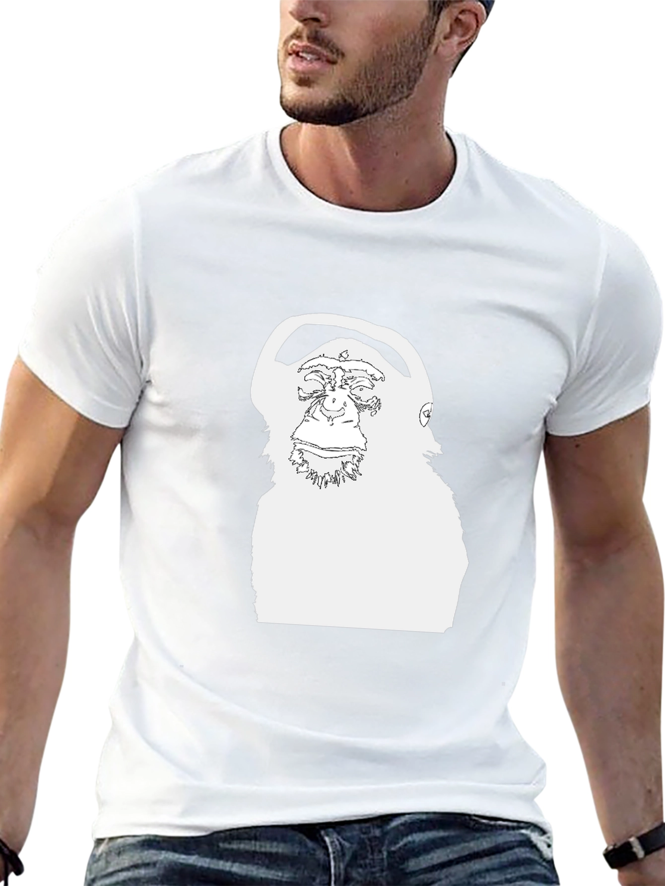 Chimpanzee Headphone Graphic Tee - Cool Casual Style