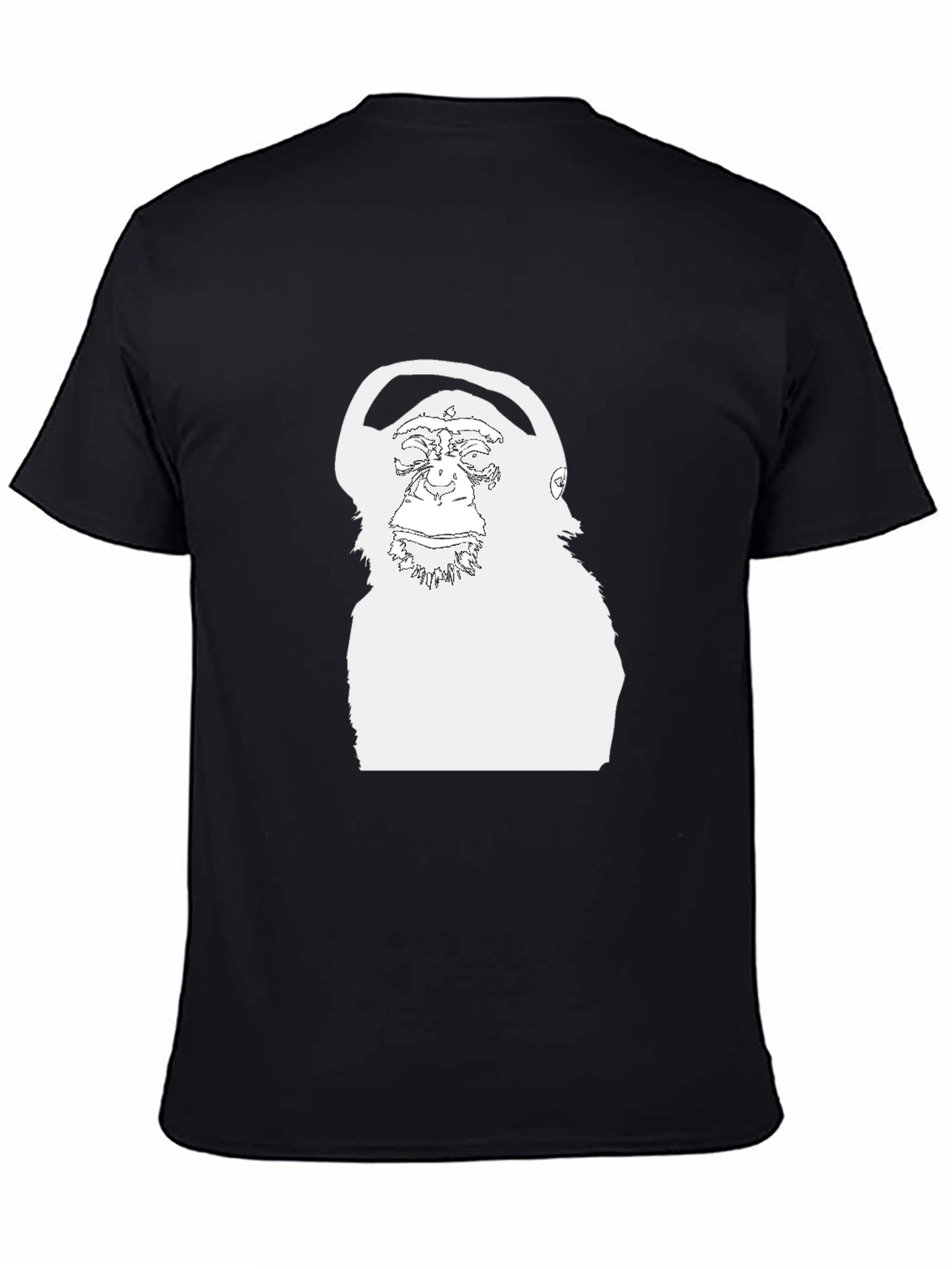 Chimpanzee Headphone Graphic Tee - Cool Casual Style