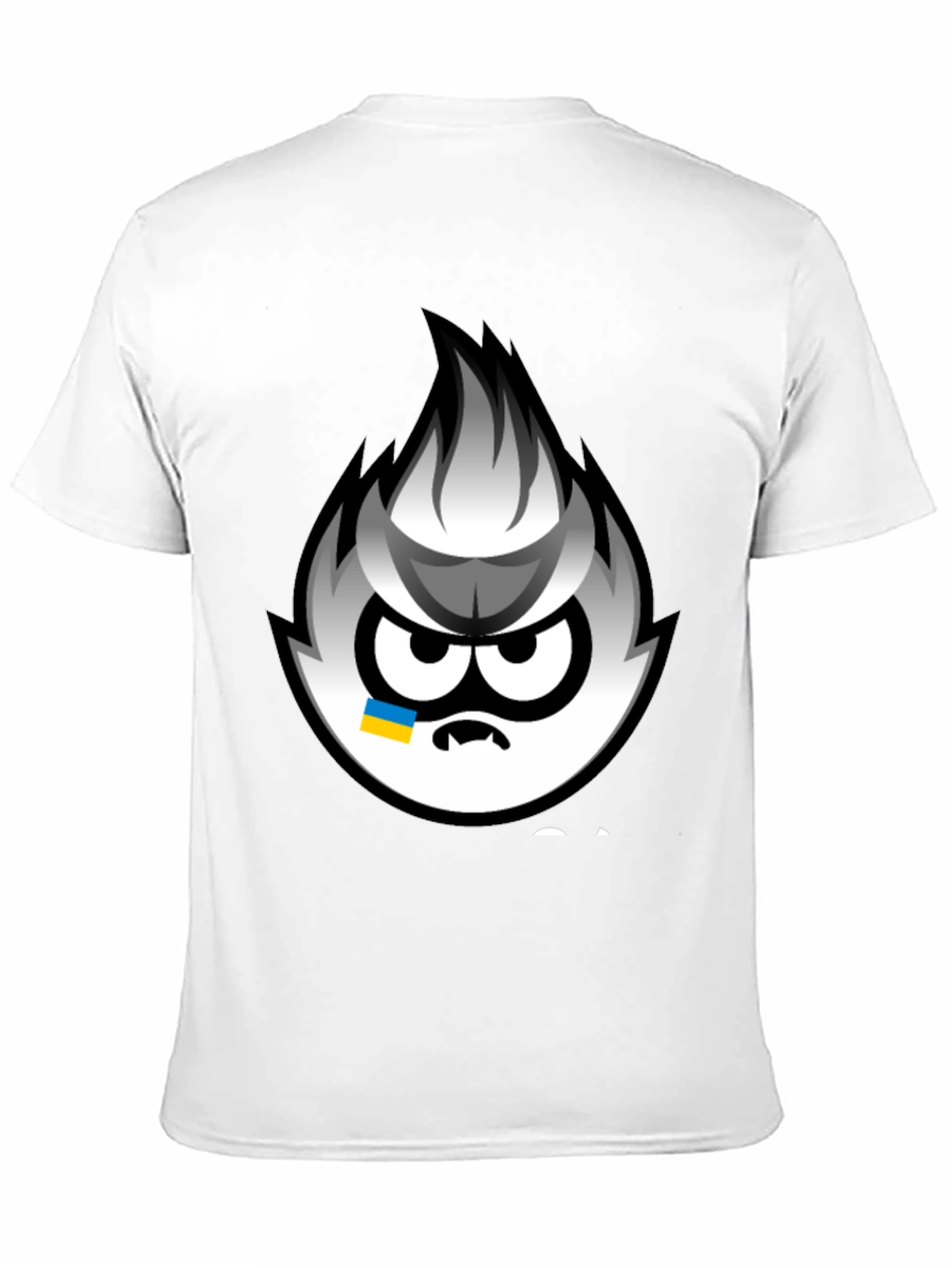 Angry Sprite Graphic Print Black T-Shirt