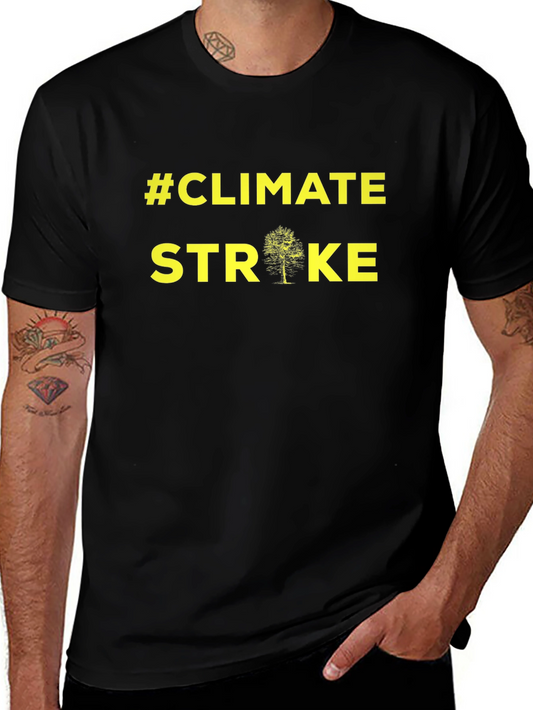 #Climate Strike Black T-Shirt