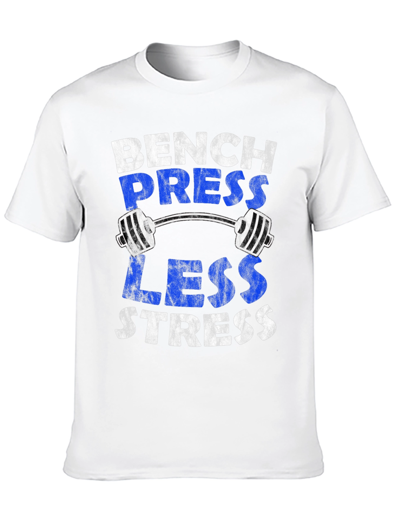 Bench Press Less Stress Graphic Tee