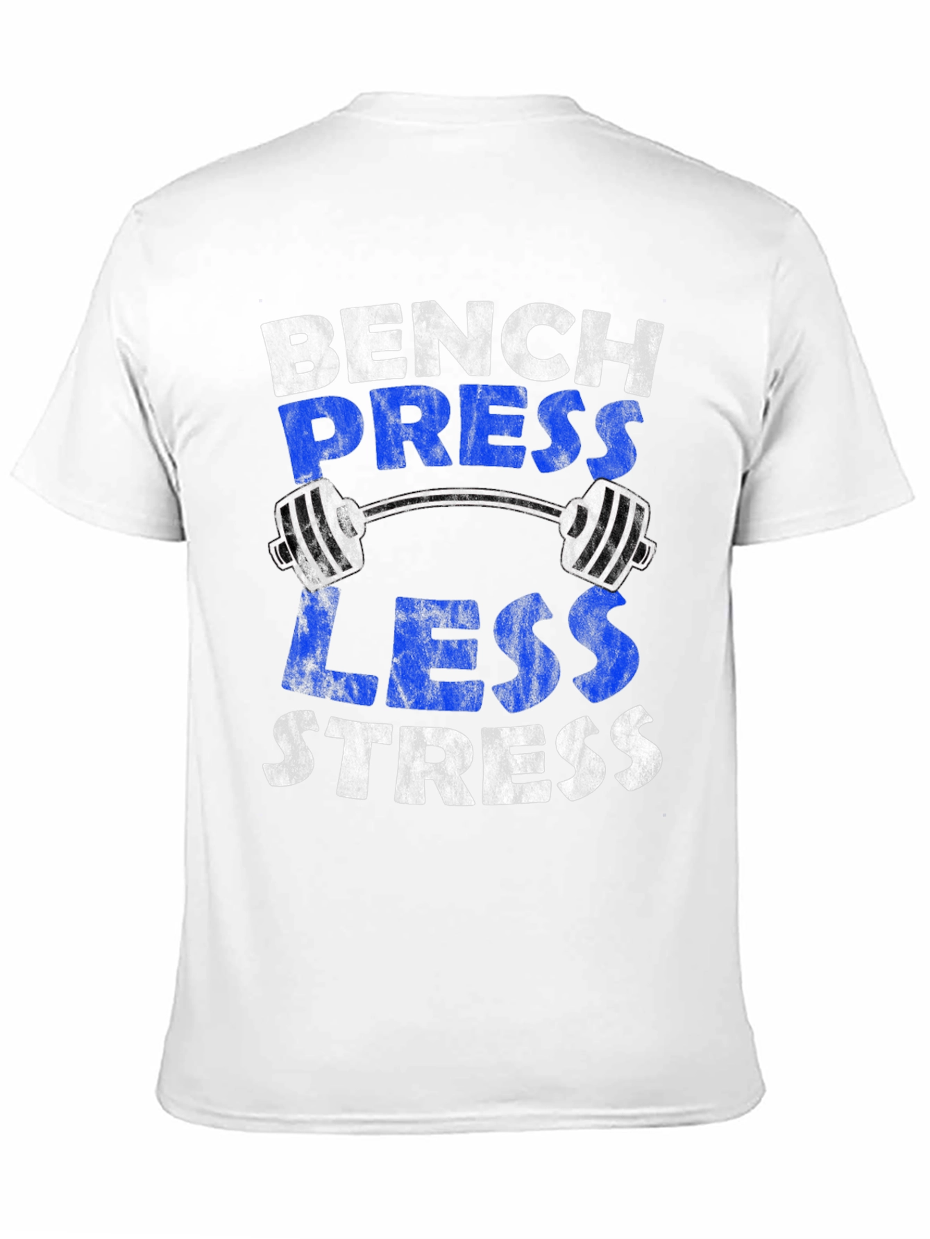 Bench Press Less Stress Graphic Tee