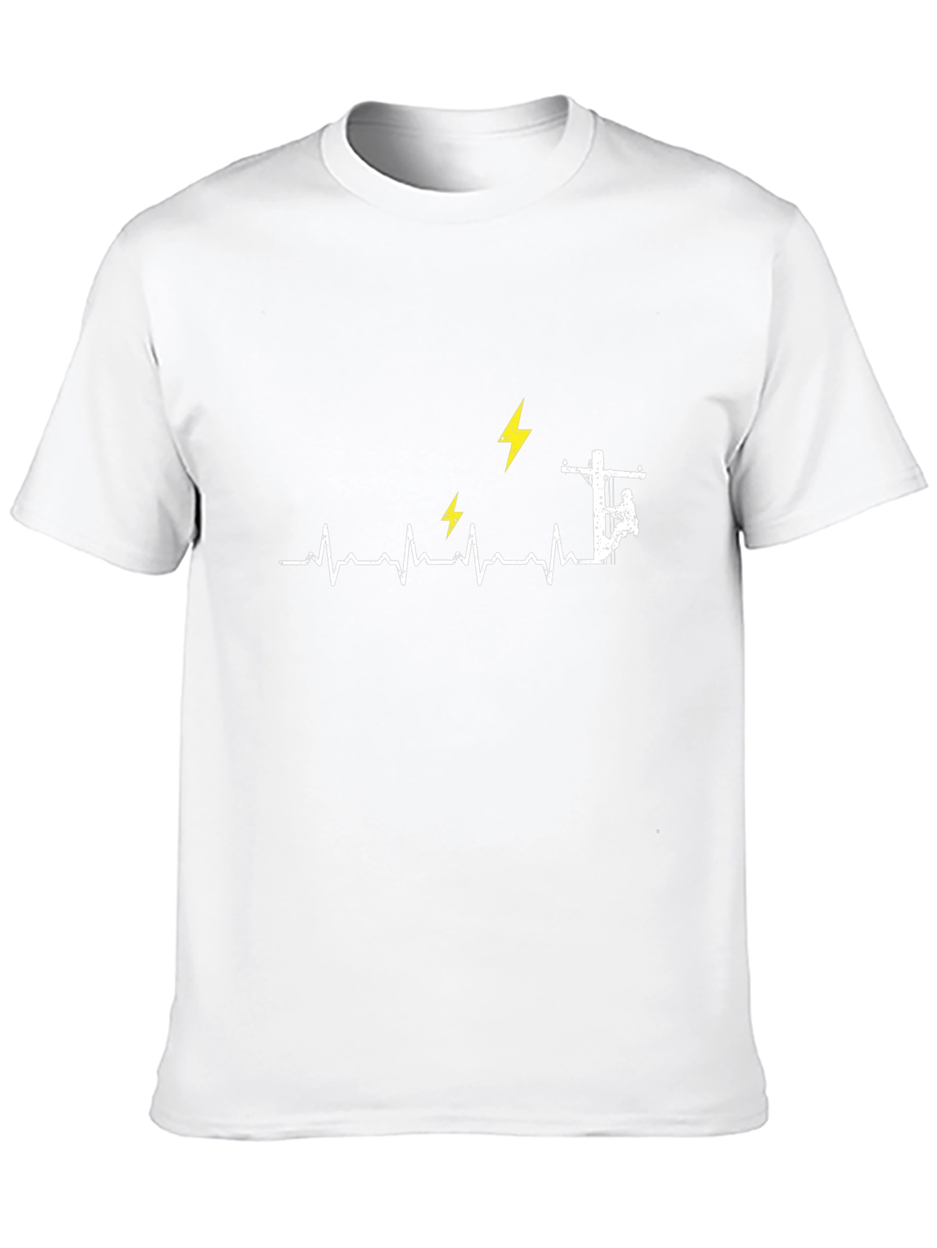 Electrician Heartbeat Graphic Tee