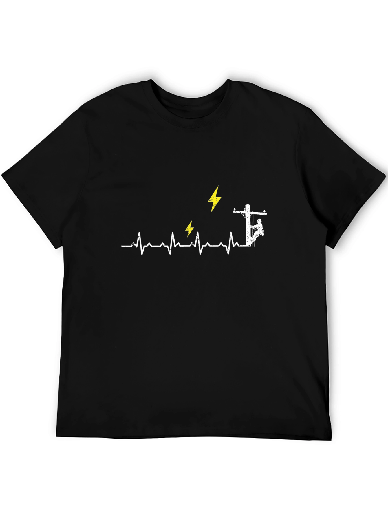 Electrician Heartbeat Graphic Tee