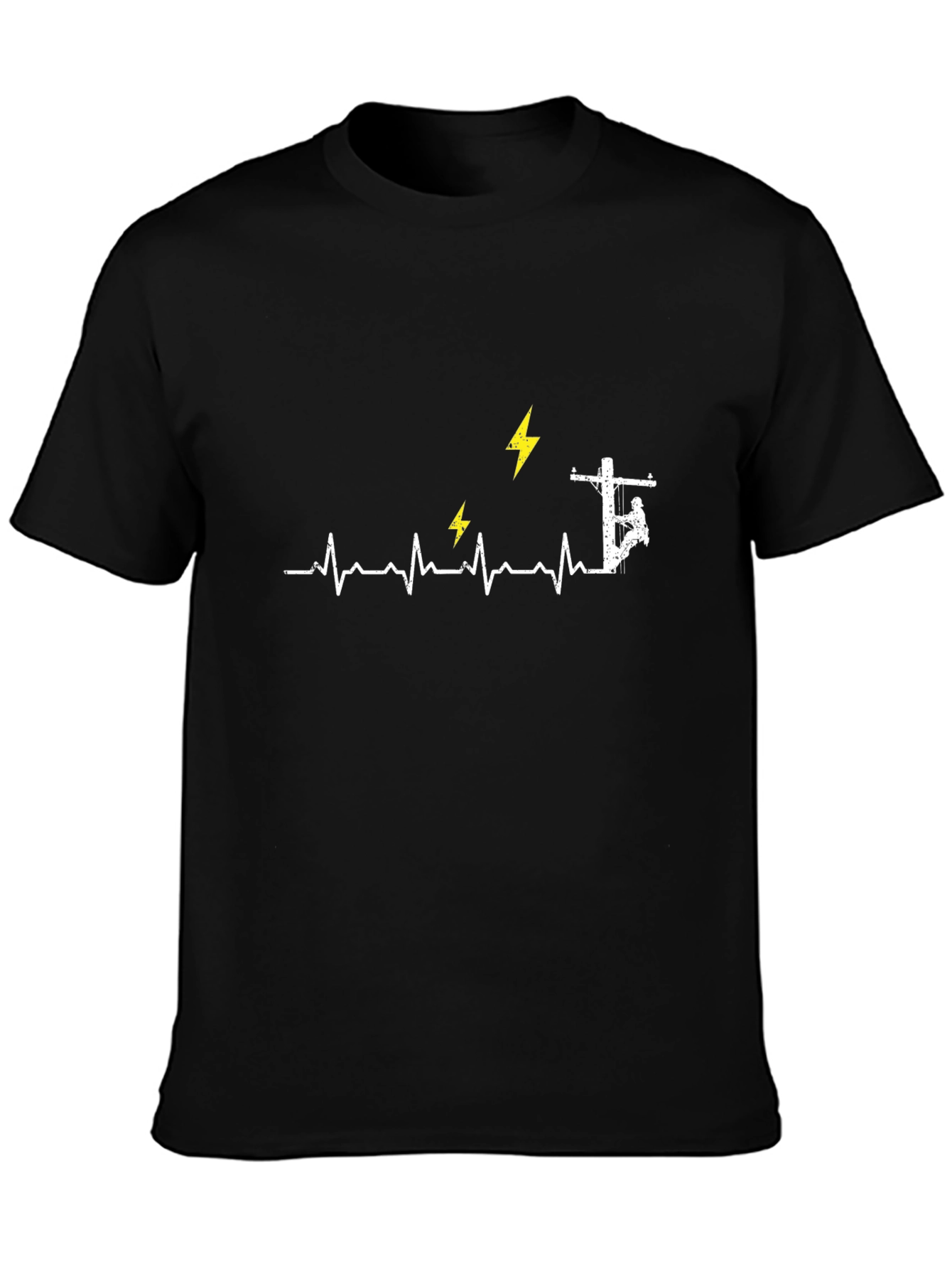 Electrician Heartbeat Graphic Tee