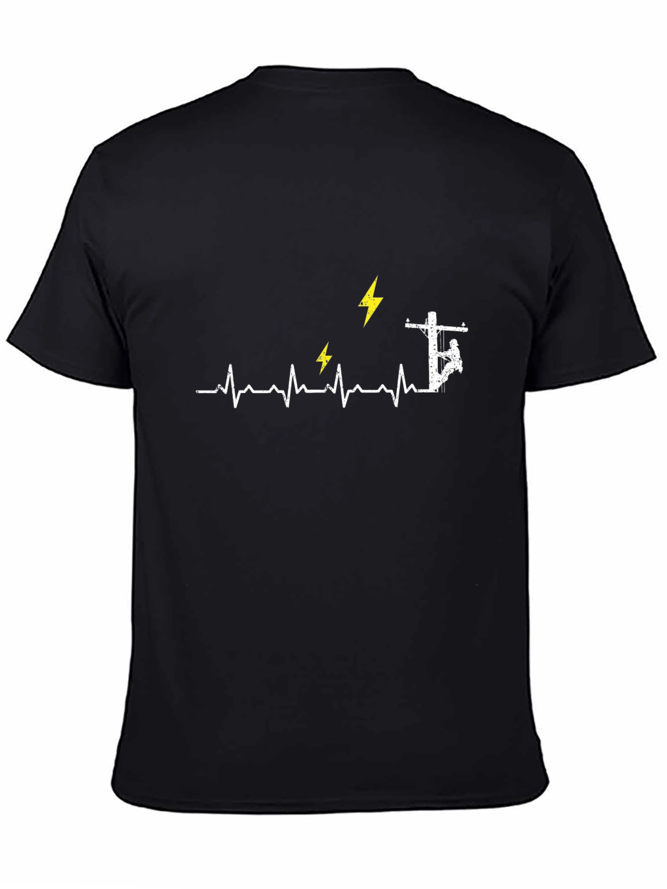 Electrician Heartbeat Graphic Tee