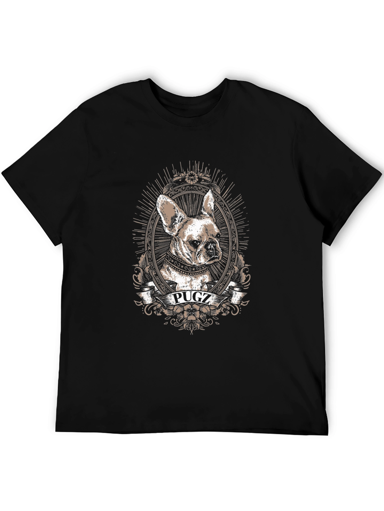 Pugz Dog Graphic T-Shirt - Unisex Crew Neck
