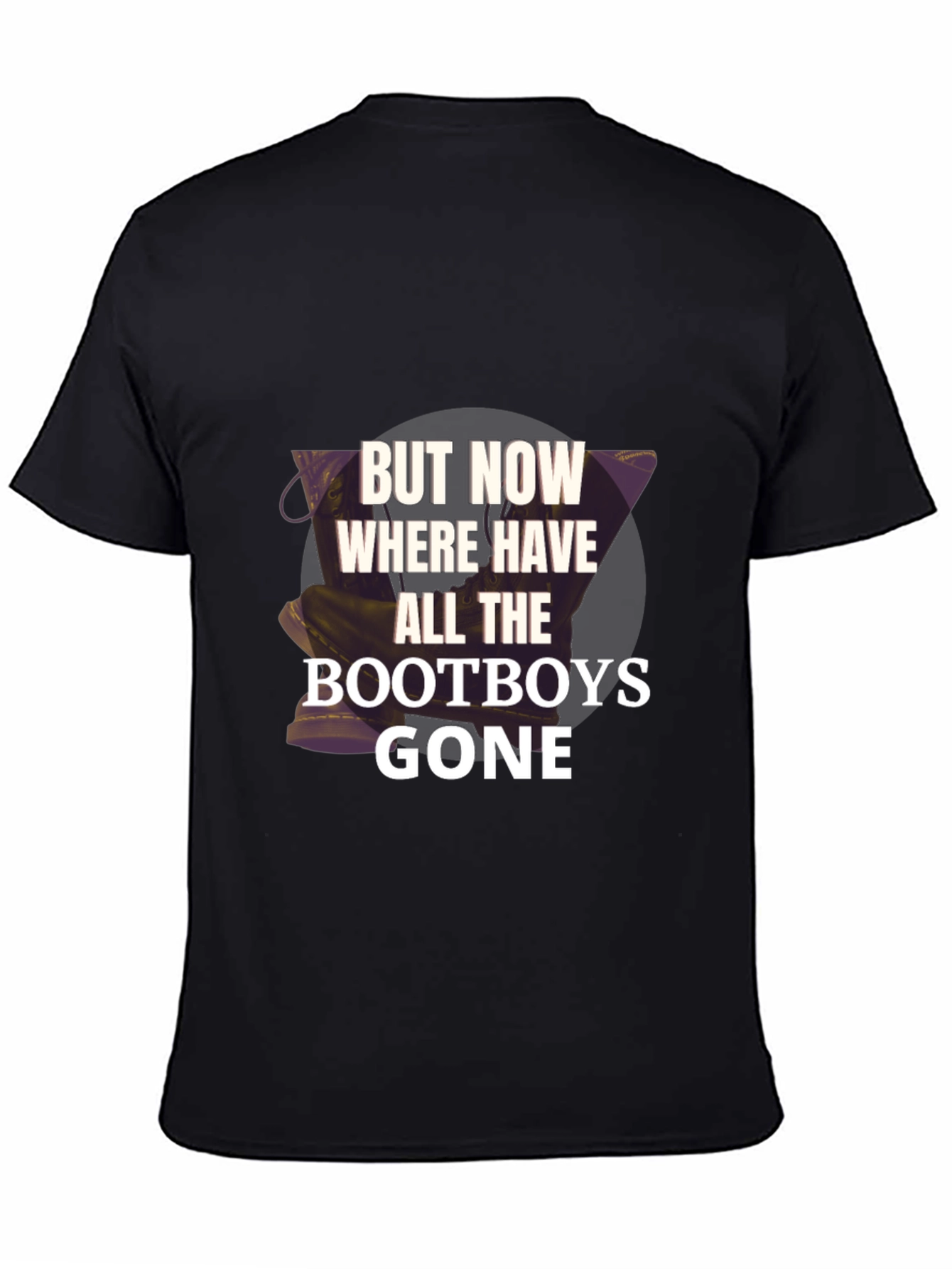 Bootboys Gone Graphic Tee - Novelty Print Shirt