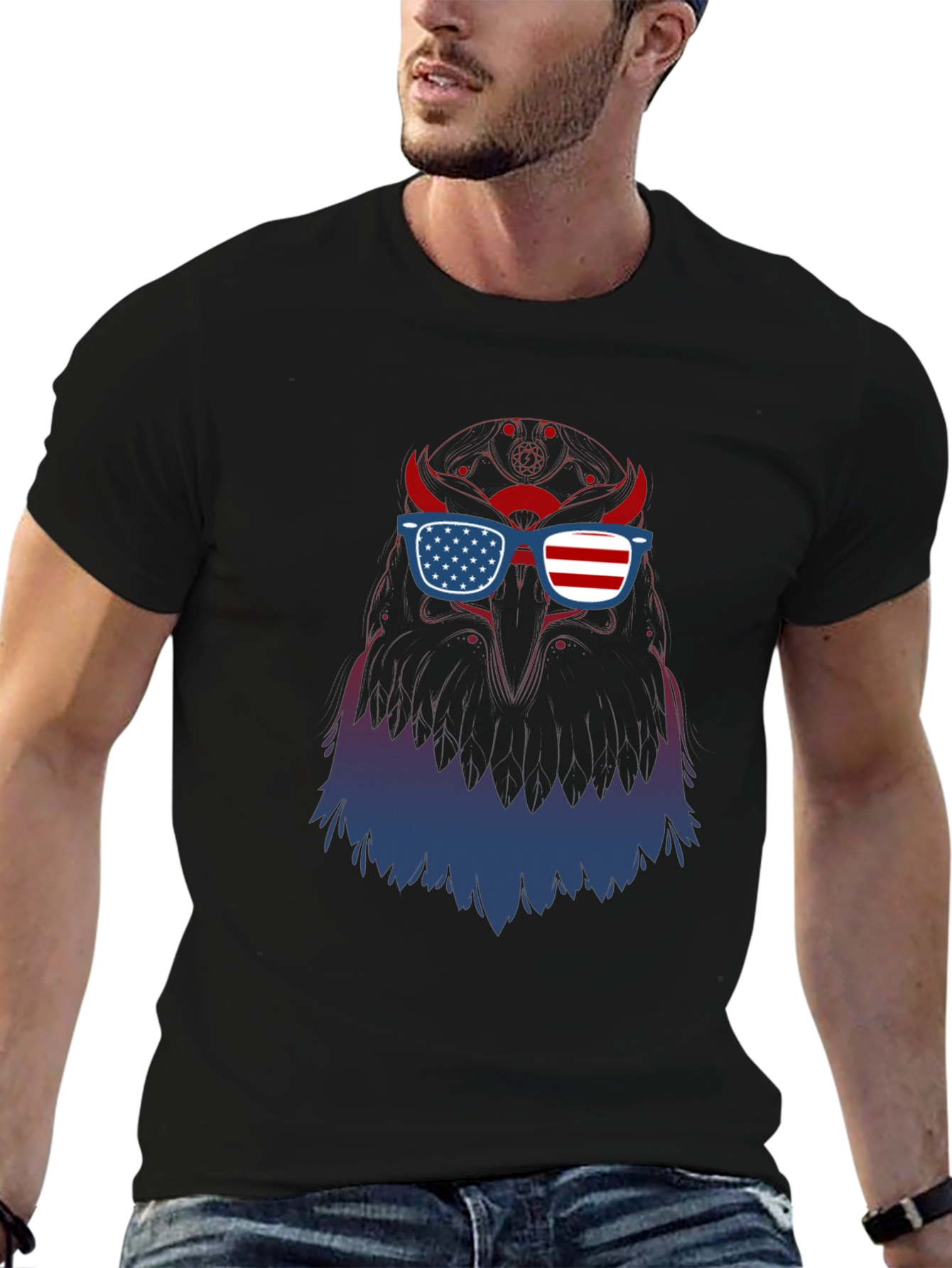 Patriotic Eagle Graphic Tee