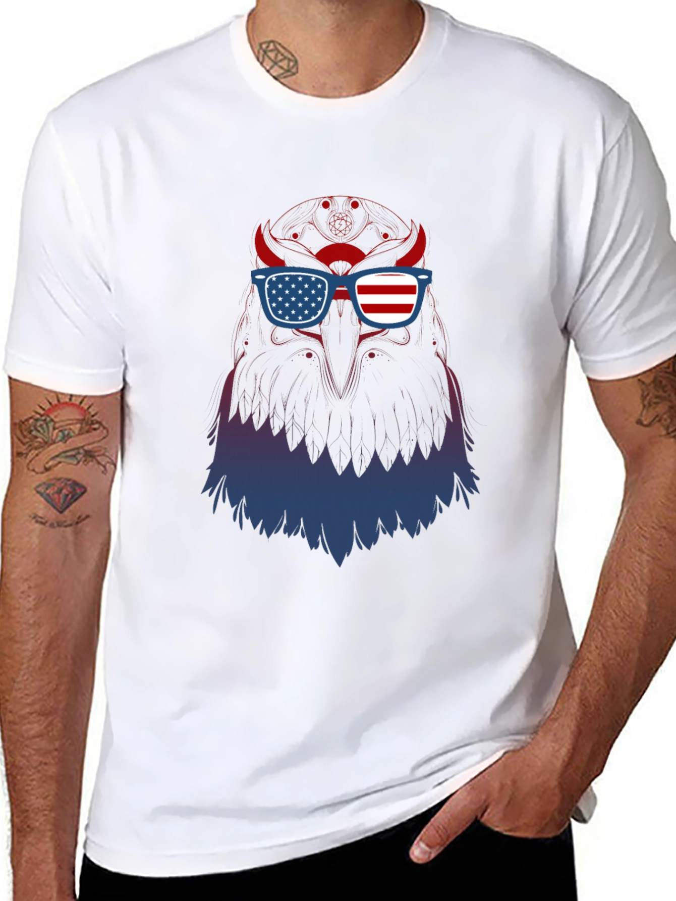 Patriotic Eagle Graphic Tee