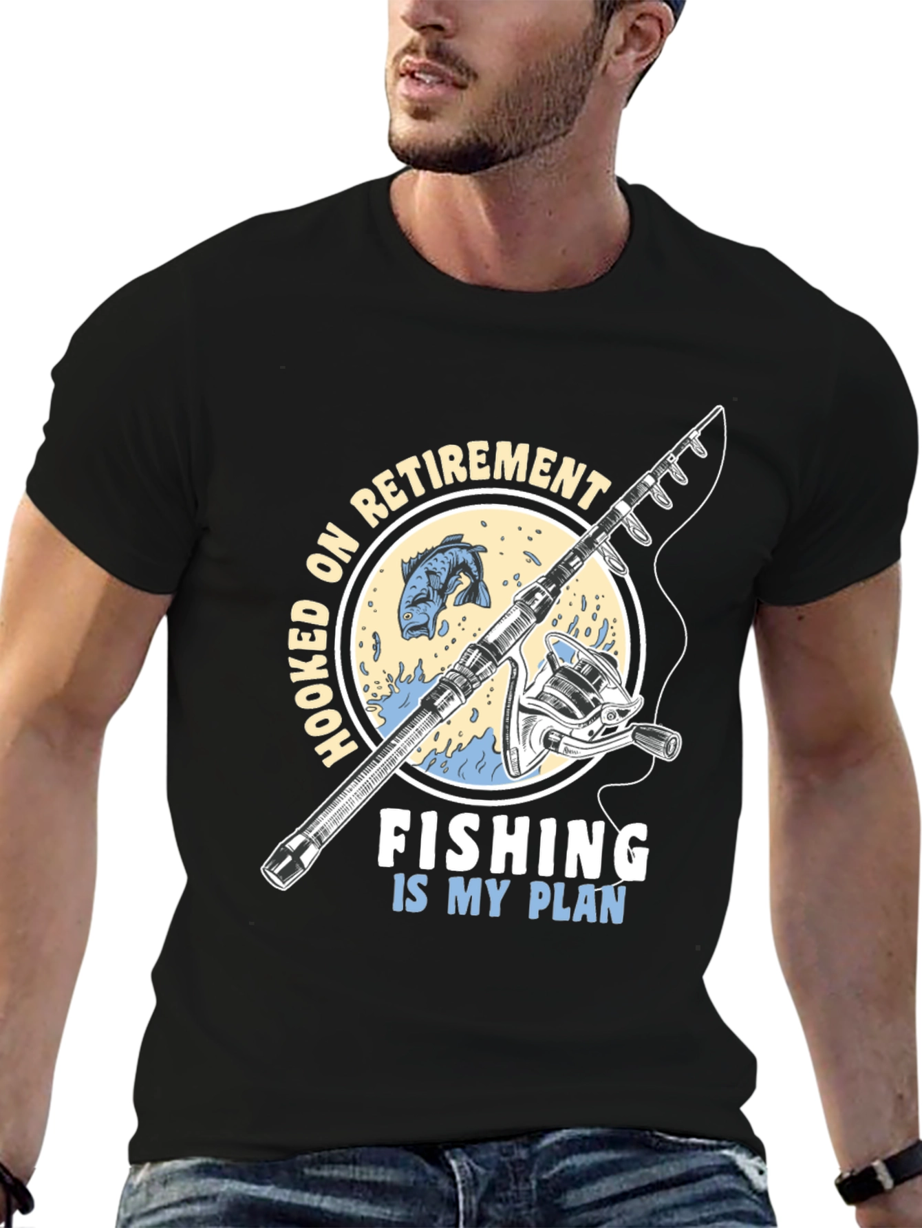 Hooked On Retirement Fishing T-Shirt