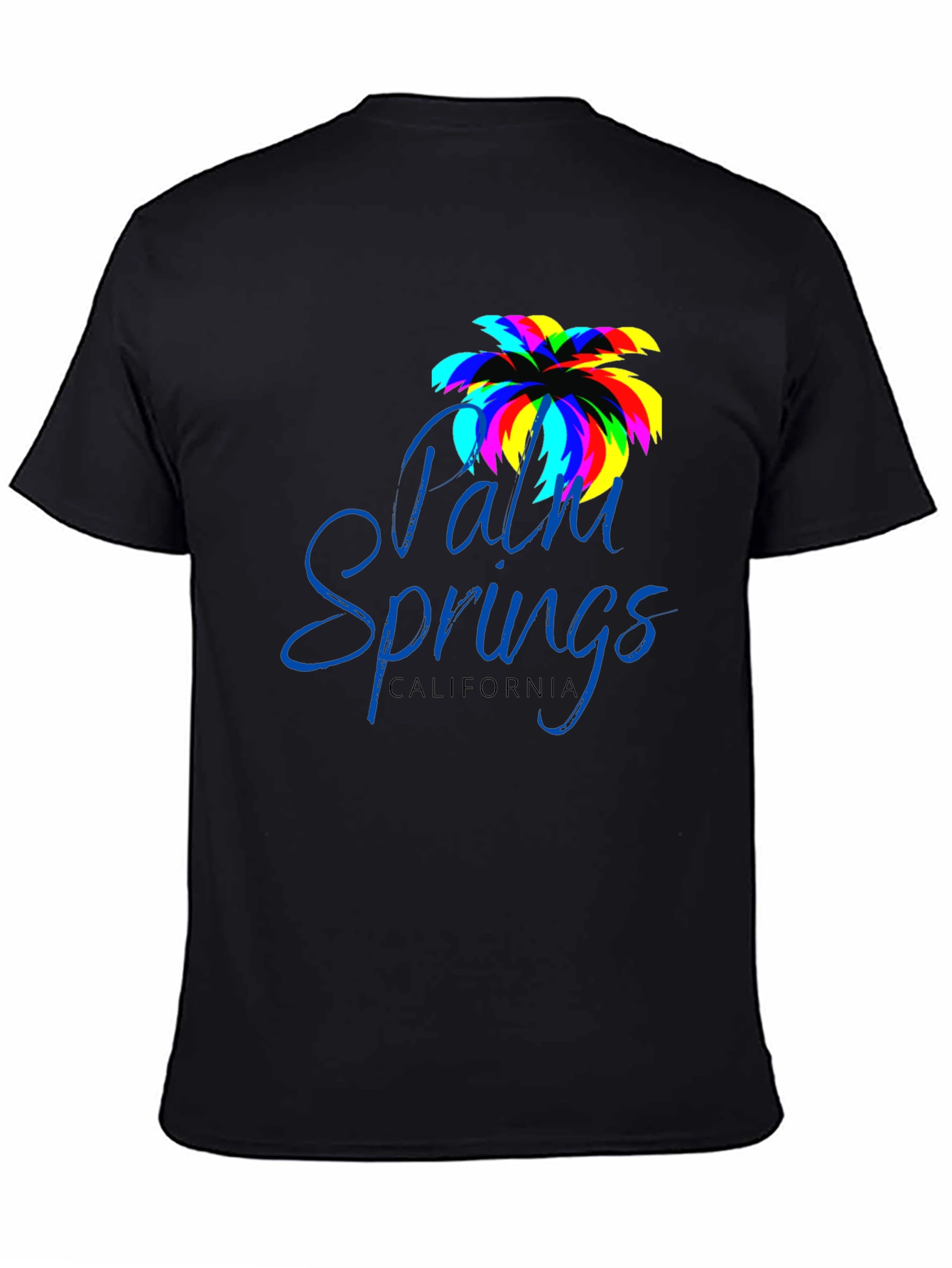 Palm Springs California Black T-Shirt