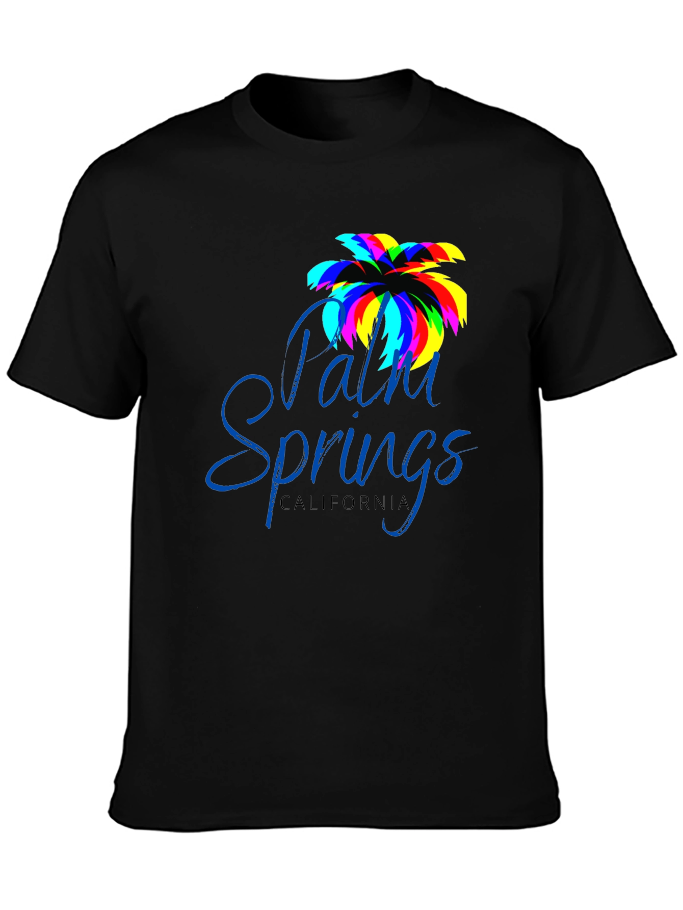 Palm Springs California Black T-Shirt