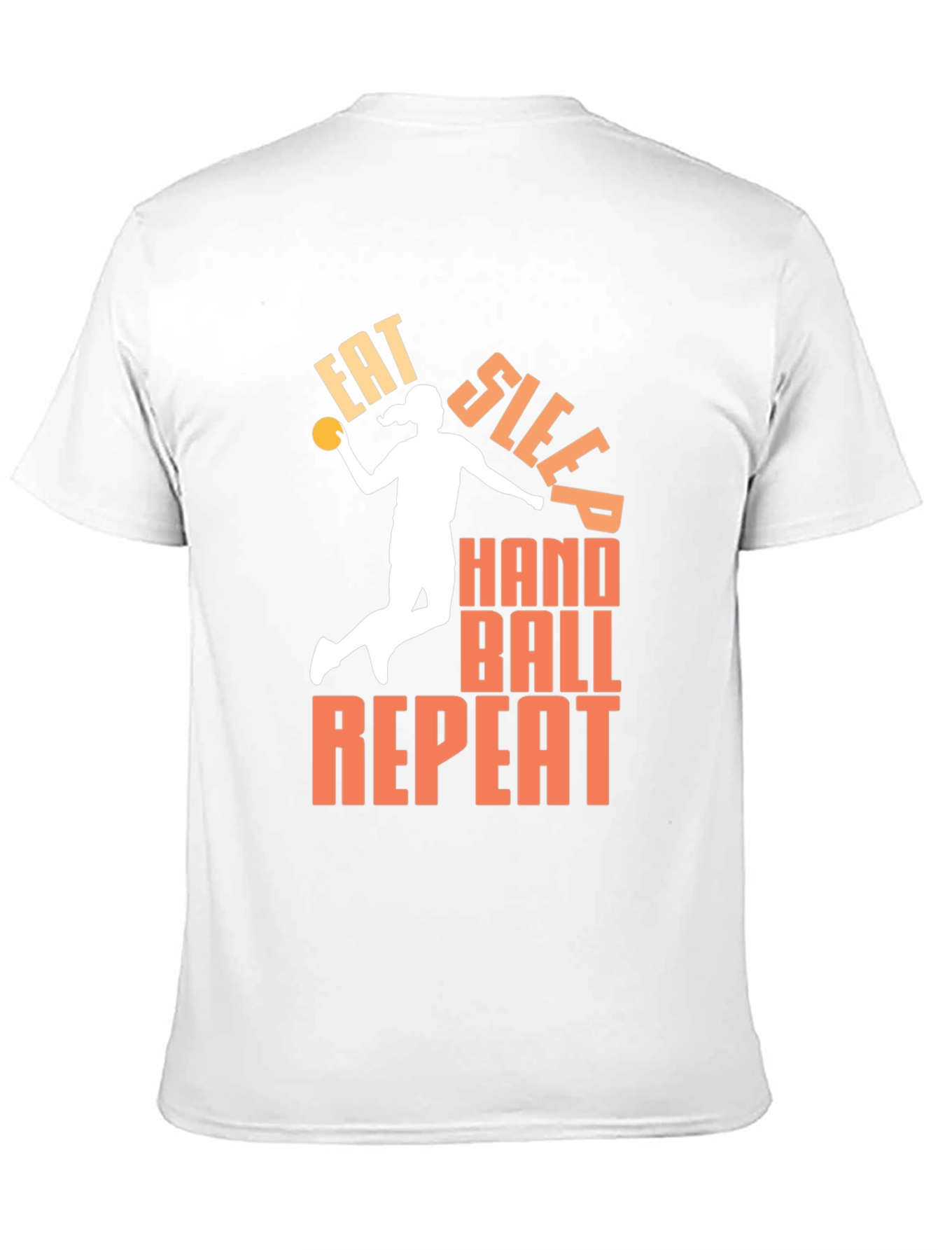 Eat Sleep Handball Repeat Black T-Shirt