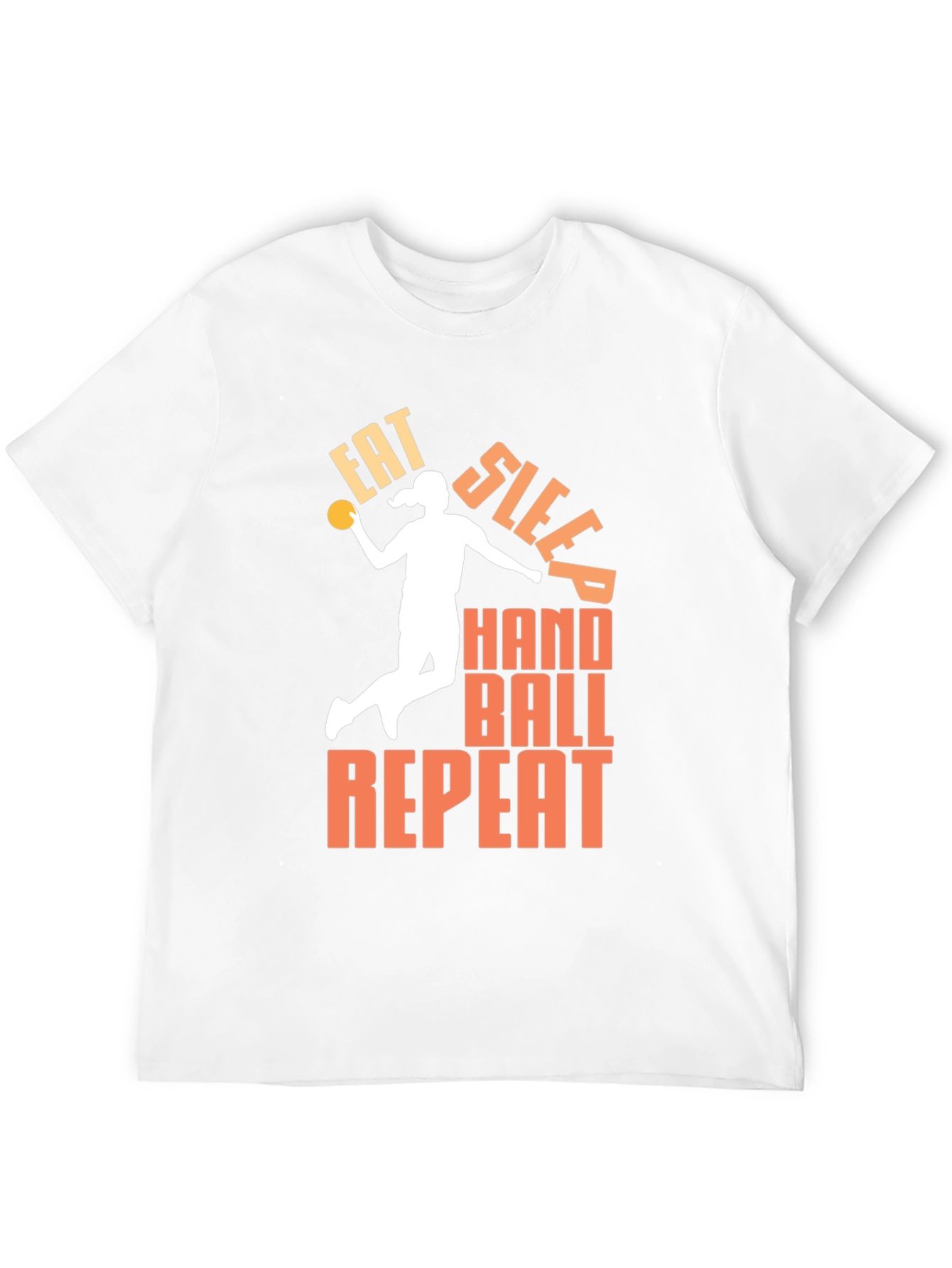 Eat Sleep Handball Repeat Black T-Shirt