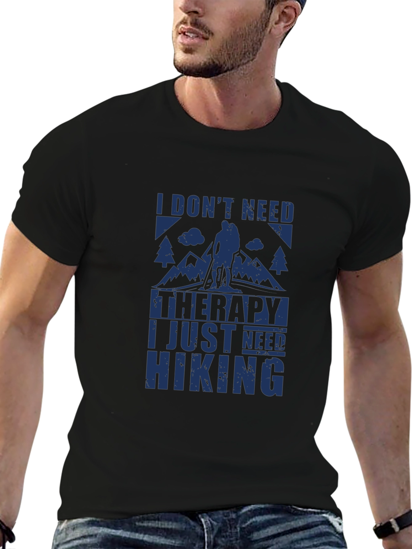 Hiking Therapy Graphic Tee - Outdoor Adventure Shirt