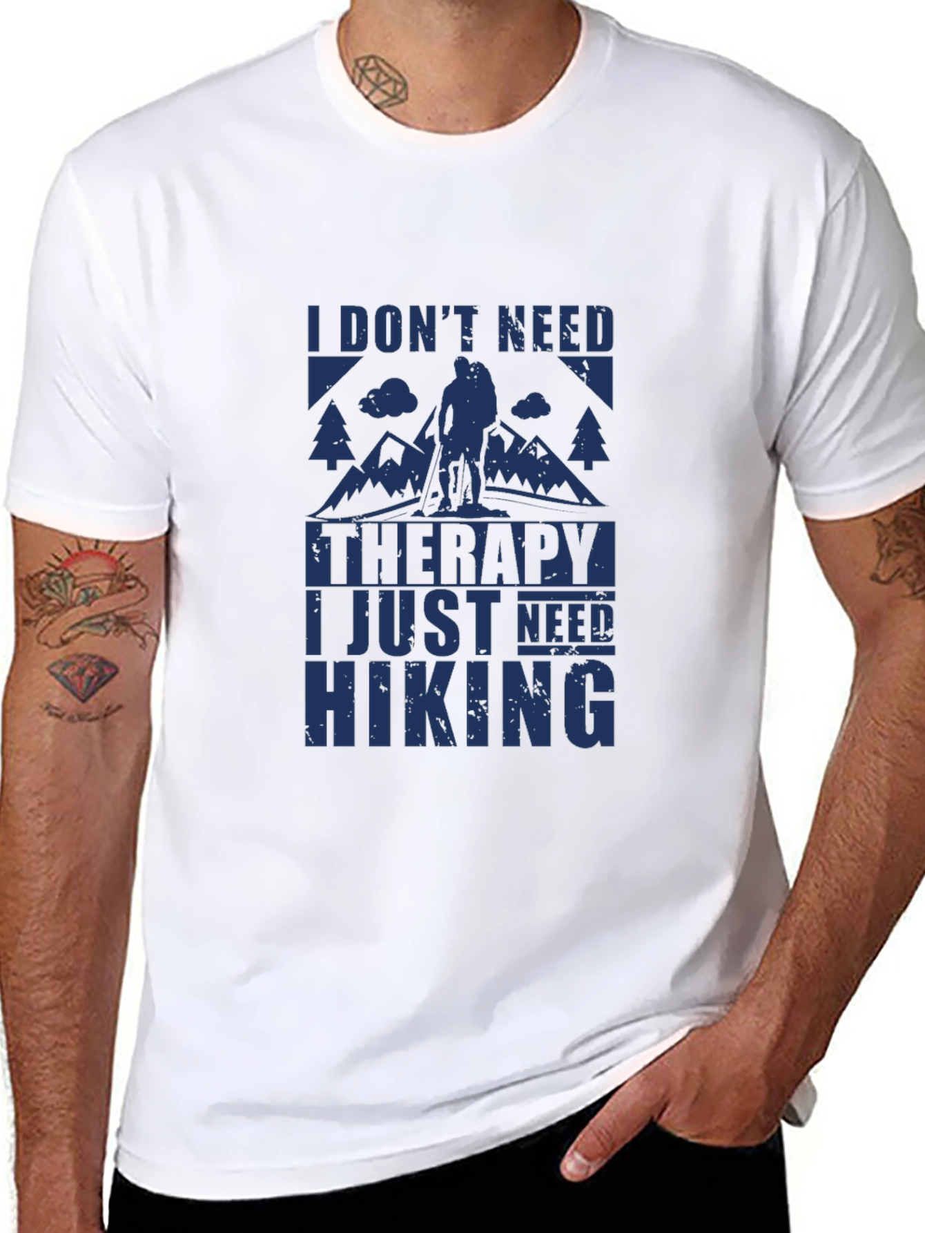 Hiking Therapy Graphic Tee - Outdoor Adventure Shirt