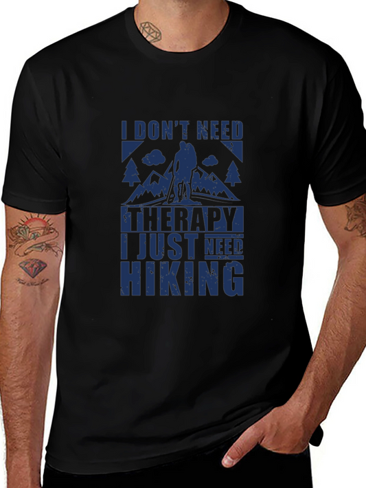 Hiking Therapy Graphic Tee - Outdoor Adventure Shirt