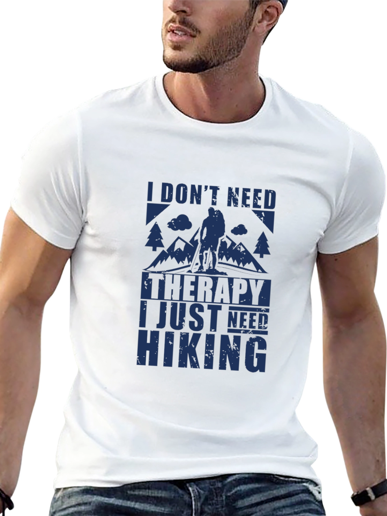 Hiking Therapy Graphic Tee - Outdoor Adventure Shirt