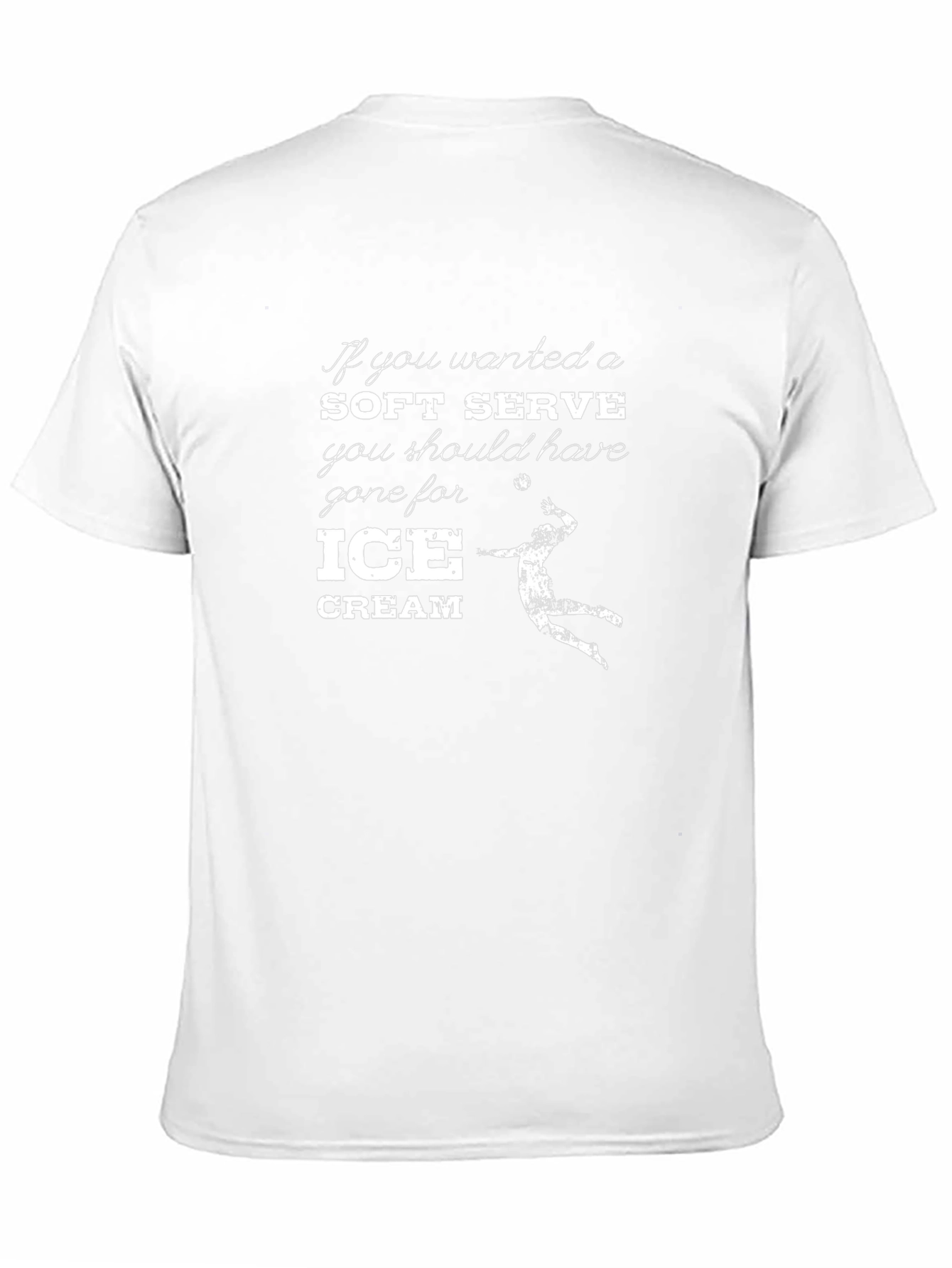 Volleyball T-Shirt: Soft Serve? Go for Ice Cream!
