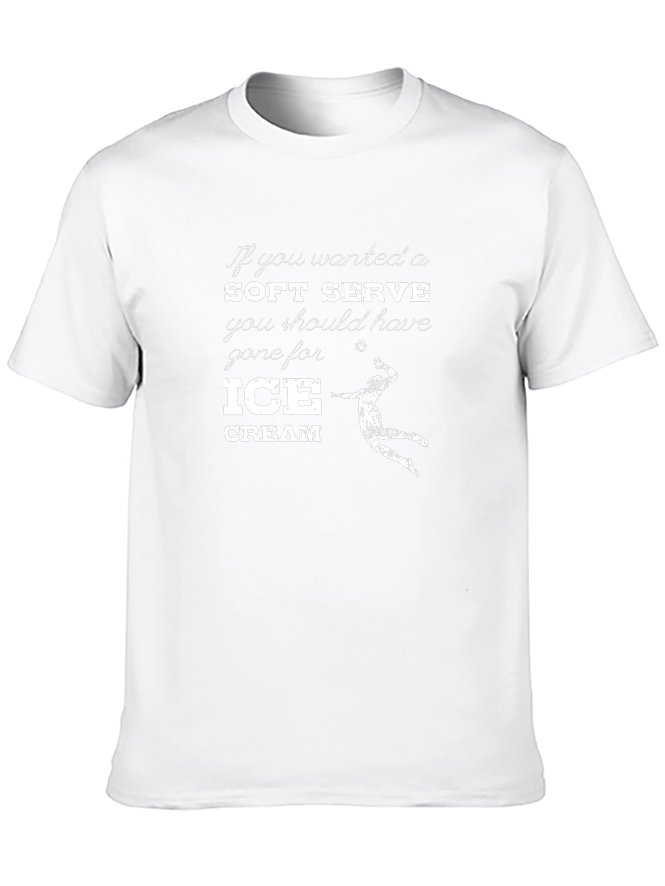 Volleyball T-Shirt: Soft Serve? Go for Ice Cream!